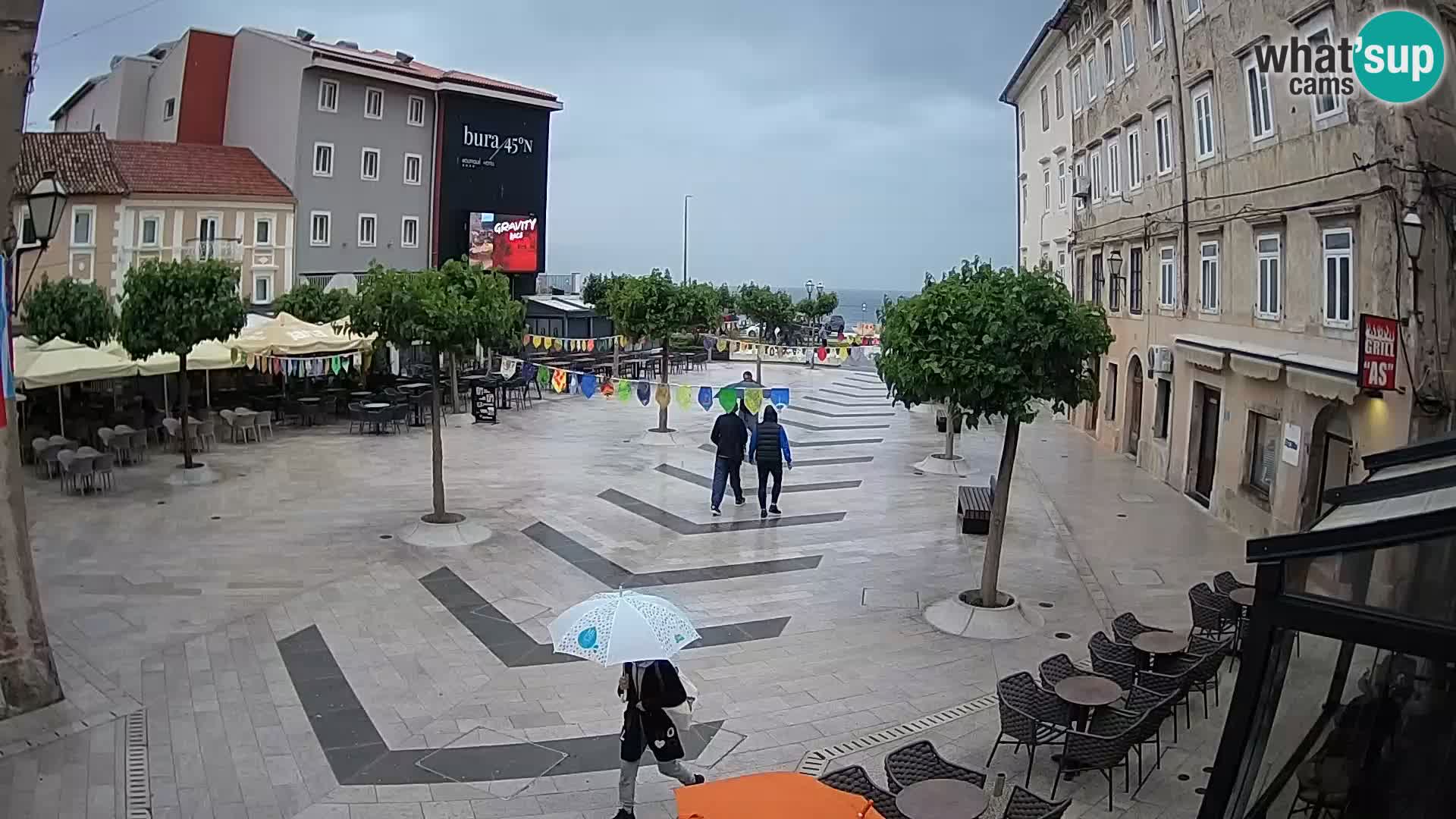 Center of Senj city – Pavlin square – Live Cam Dalmatia