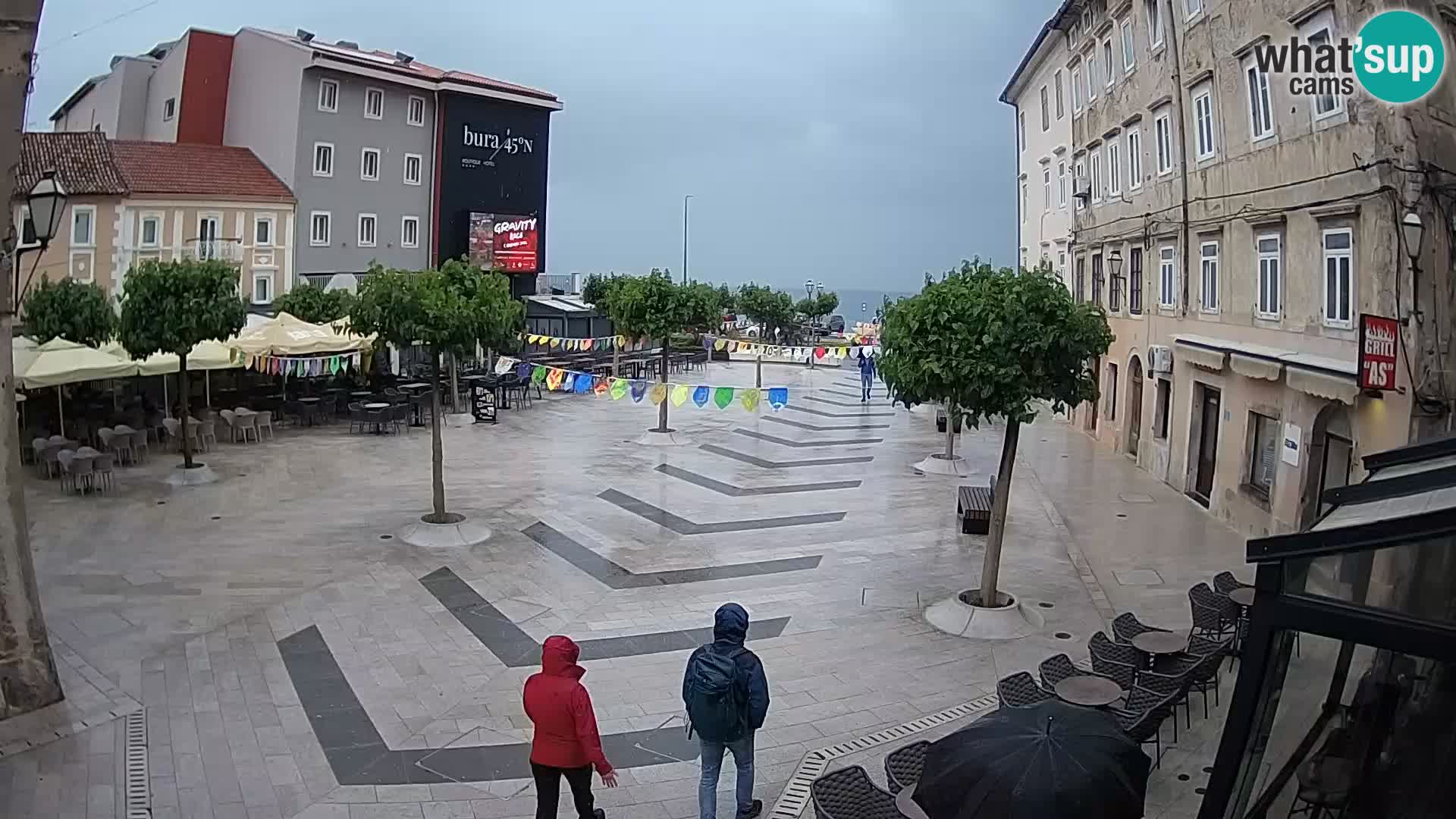 Centro della città di Senj – Piazza Pavlin – Live Cam Dalmazia