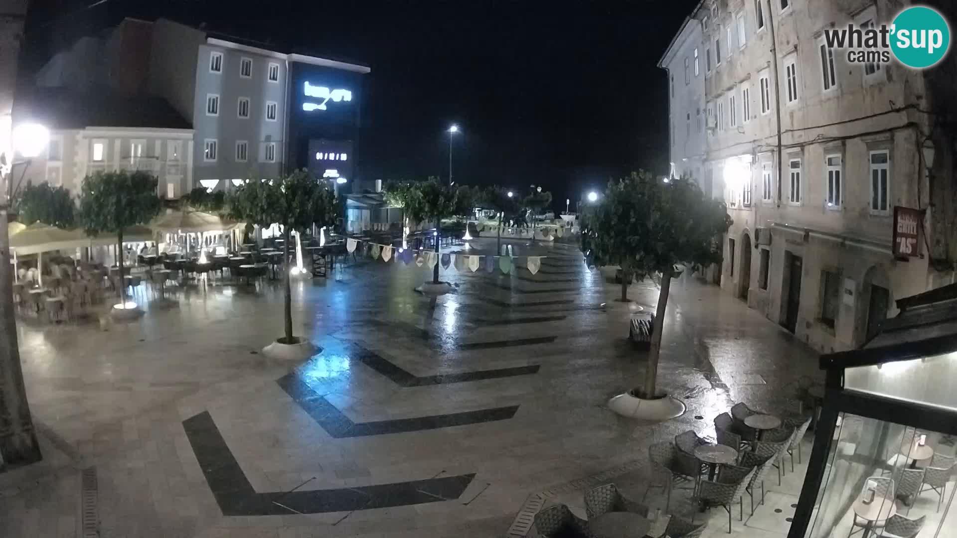 Center mesta Senj – Pavlinski trg – spletne kamere Dalmacija