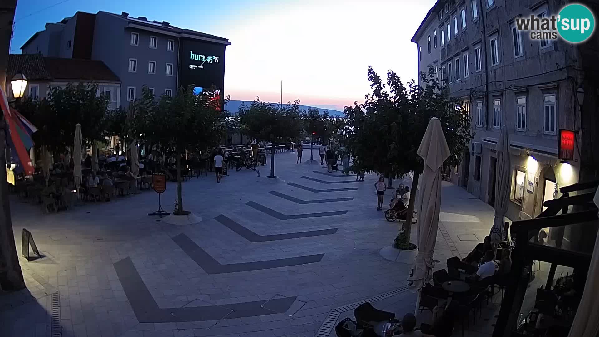 Center of Senj city – Pavlin square – Live Cam Dalmatia
