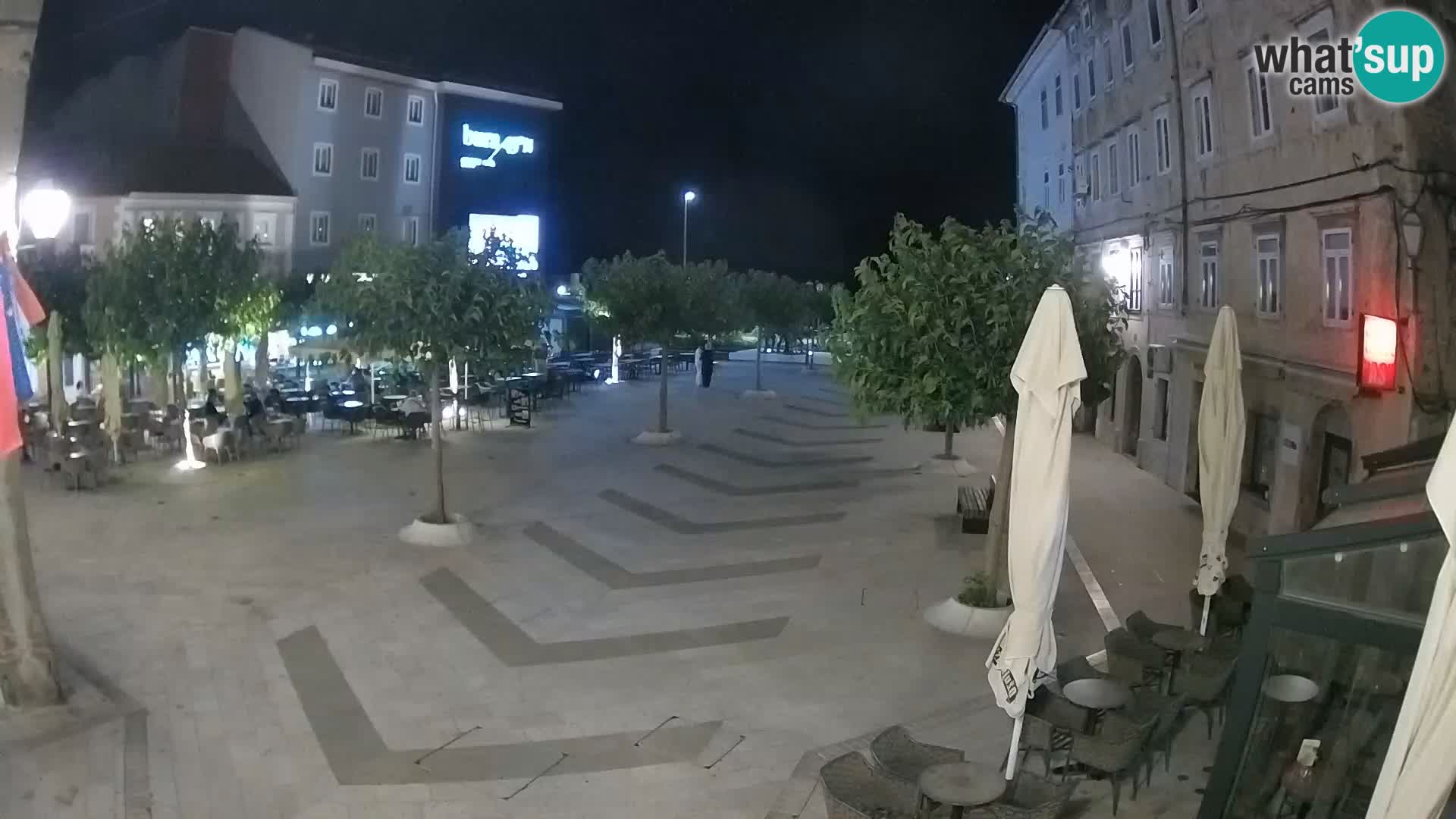 Center of Senj city – Pavlin square – Live Cam Dalmatia