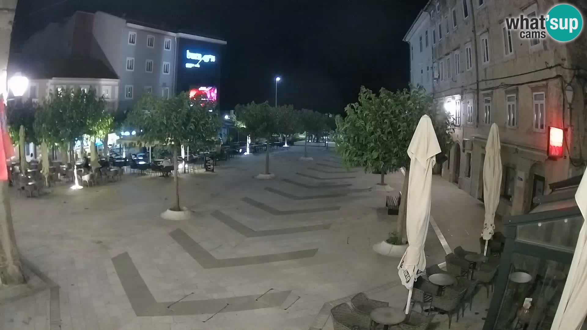 Center of Senj city – Pavlin square – Live Cam Dalmatia
