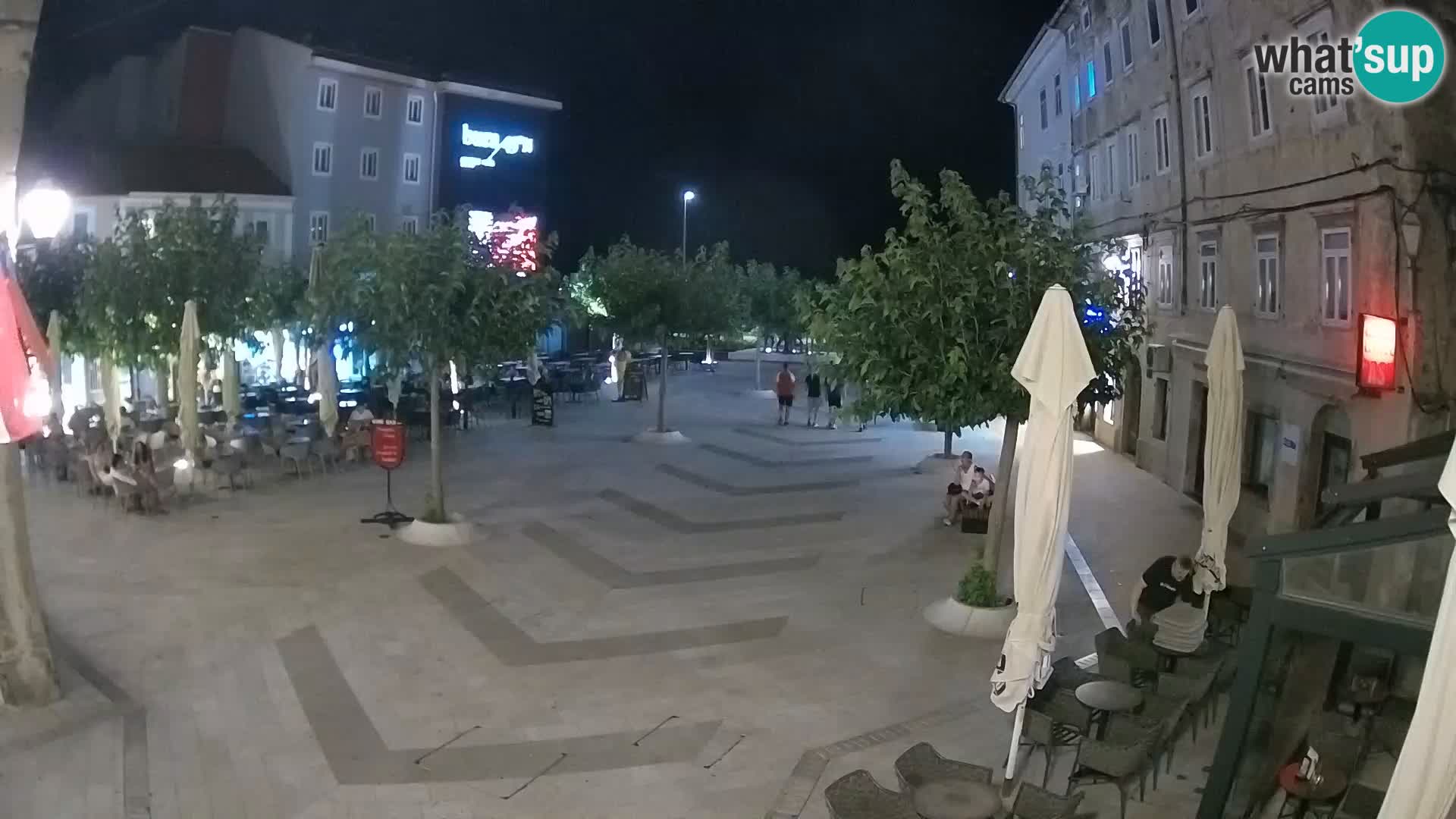 Centro della città di Senj – Piazza Pavlin – Live Cam Dalmazia