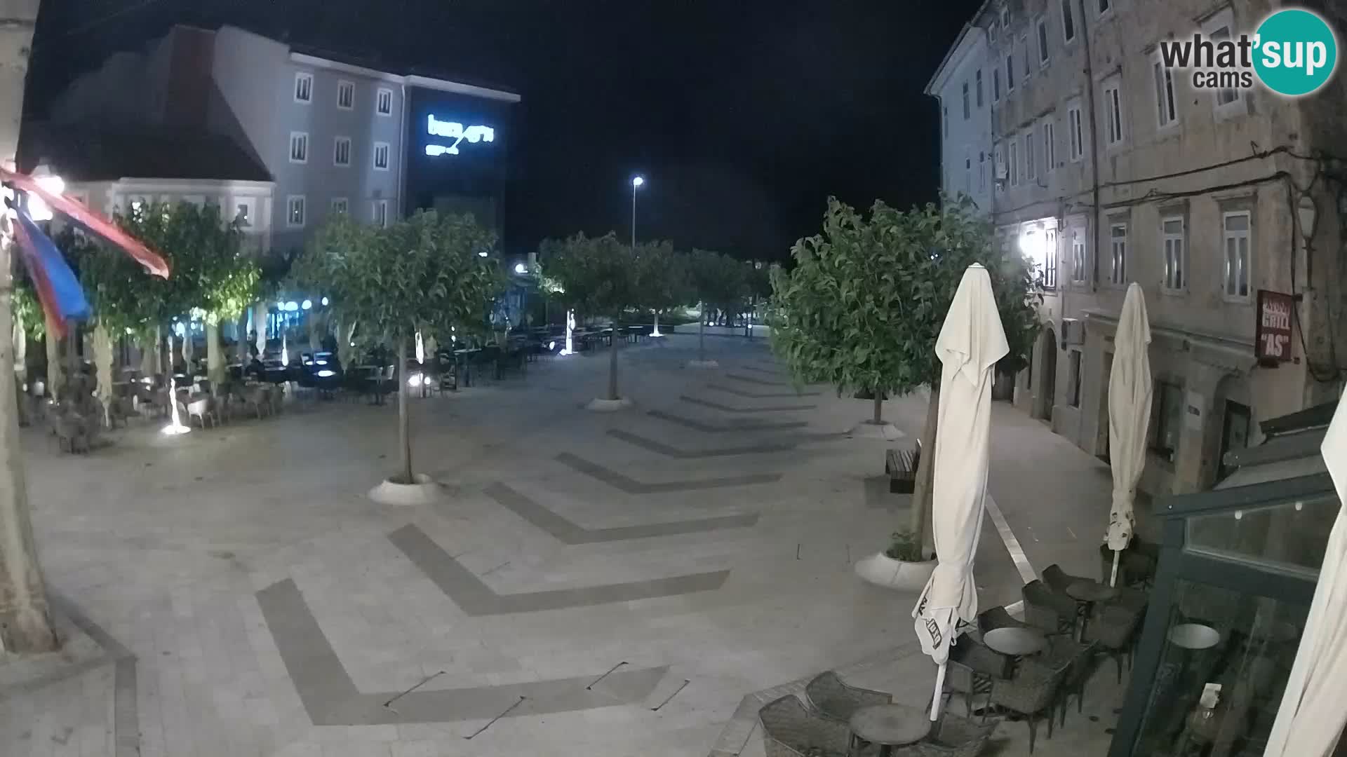 Center of Senj city – Pavlin square – Live Cam Dalmatia