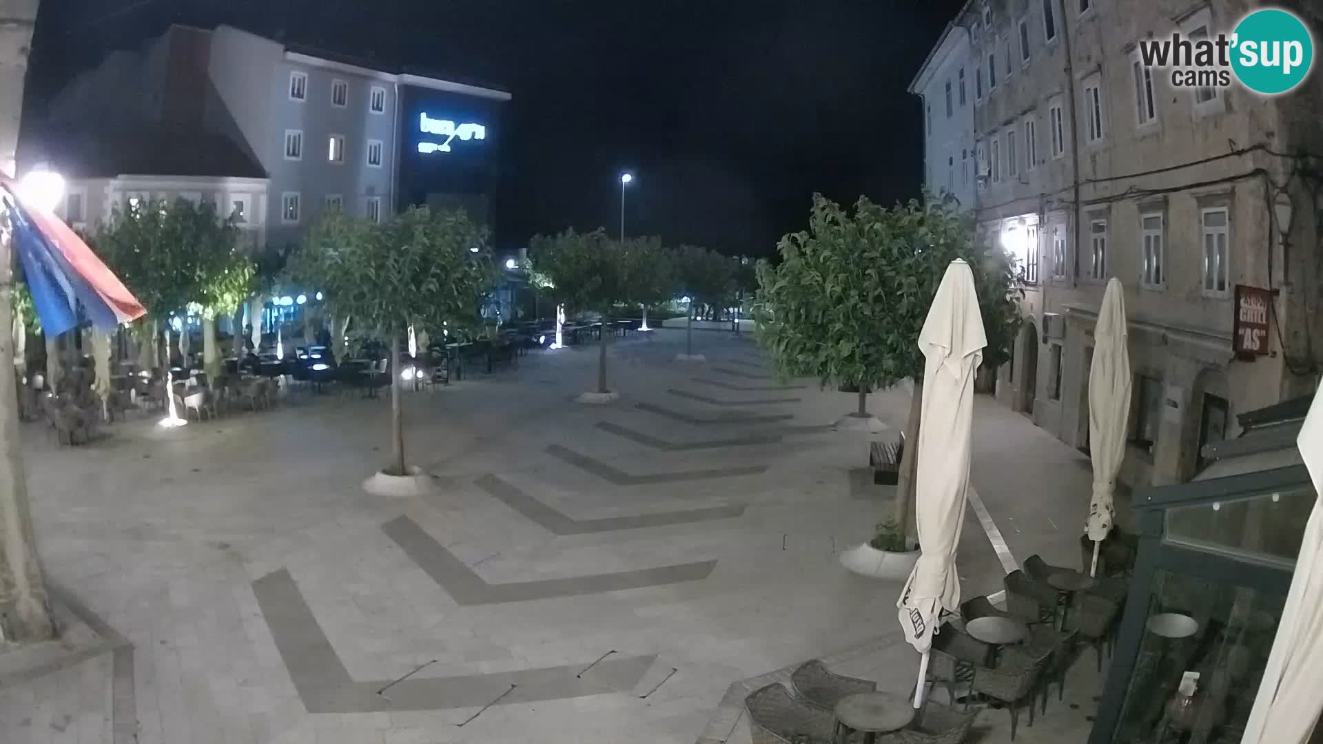 Centre de la ville de Senj – Place Pavlin – Live Cam Dalmatie