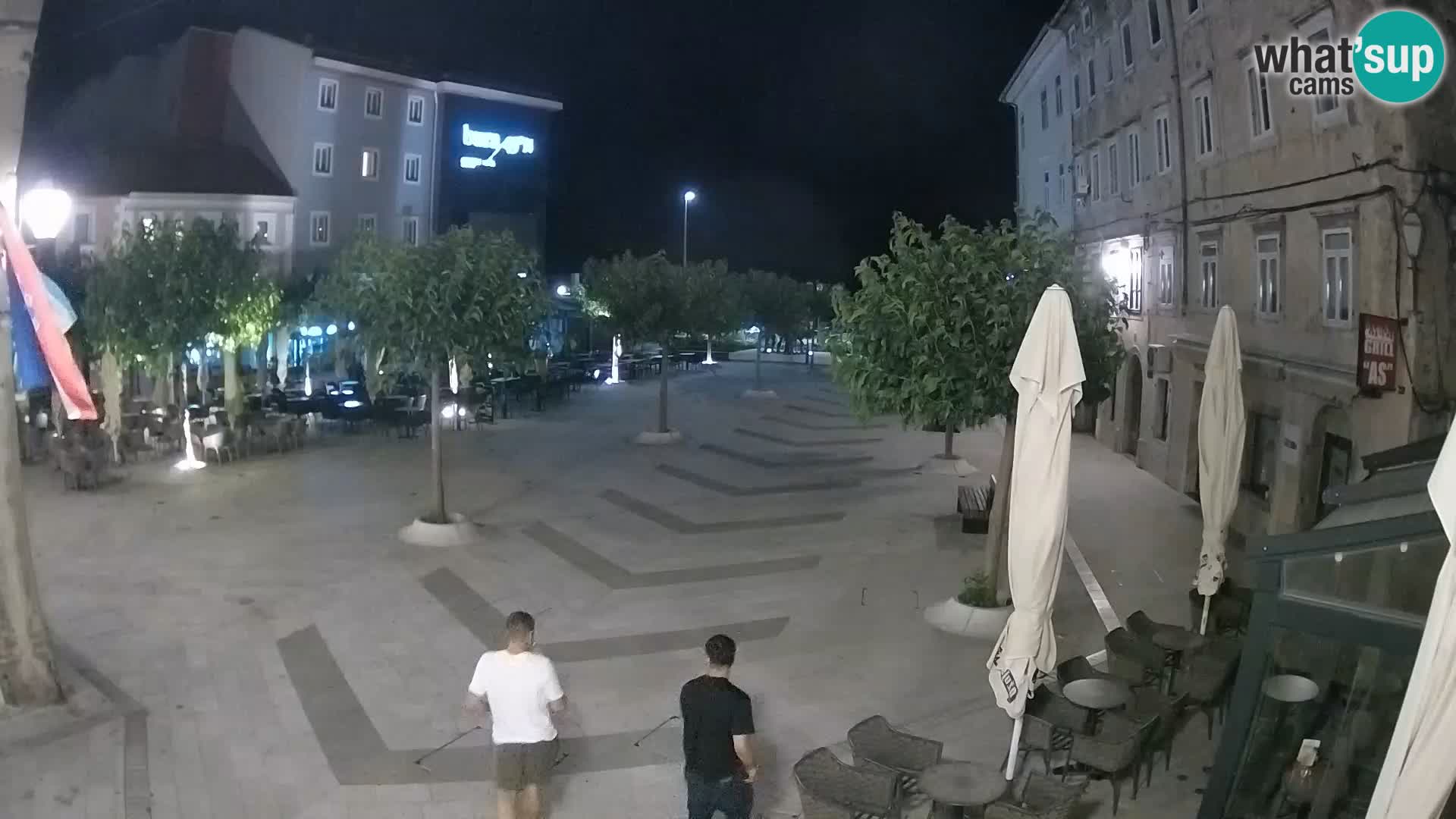 Centro della città di Senj – Piazza Pavlin – Live Cam Dalmazia