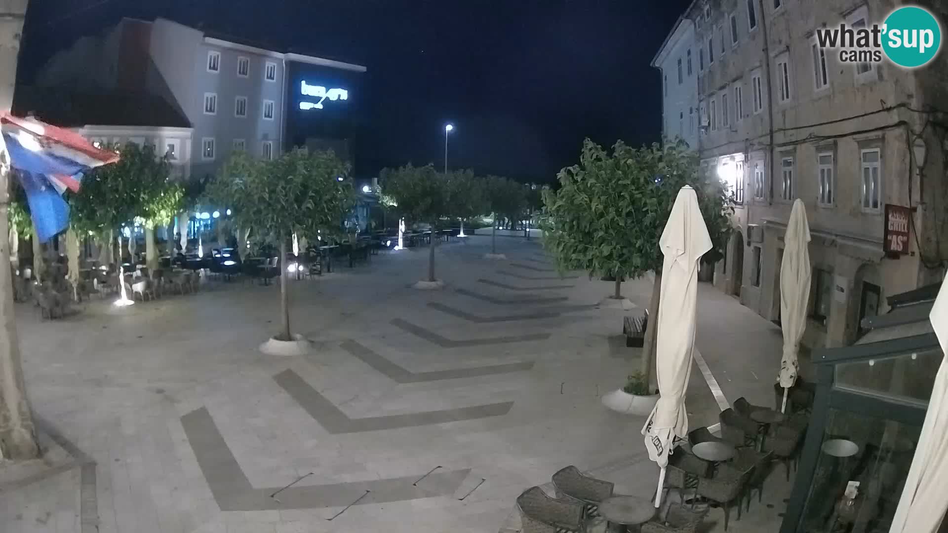Center of Senj city – Pavlin square – Live Cam Dalmatia