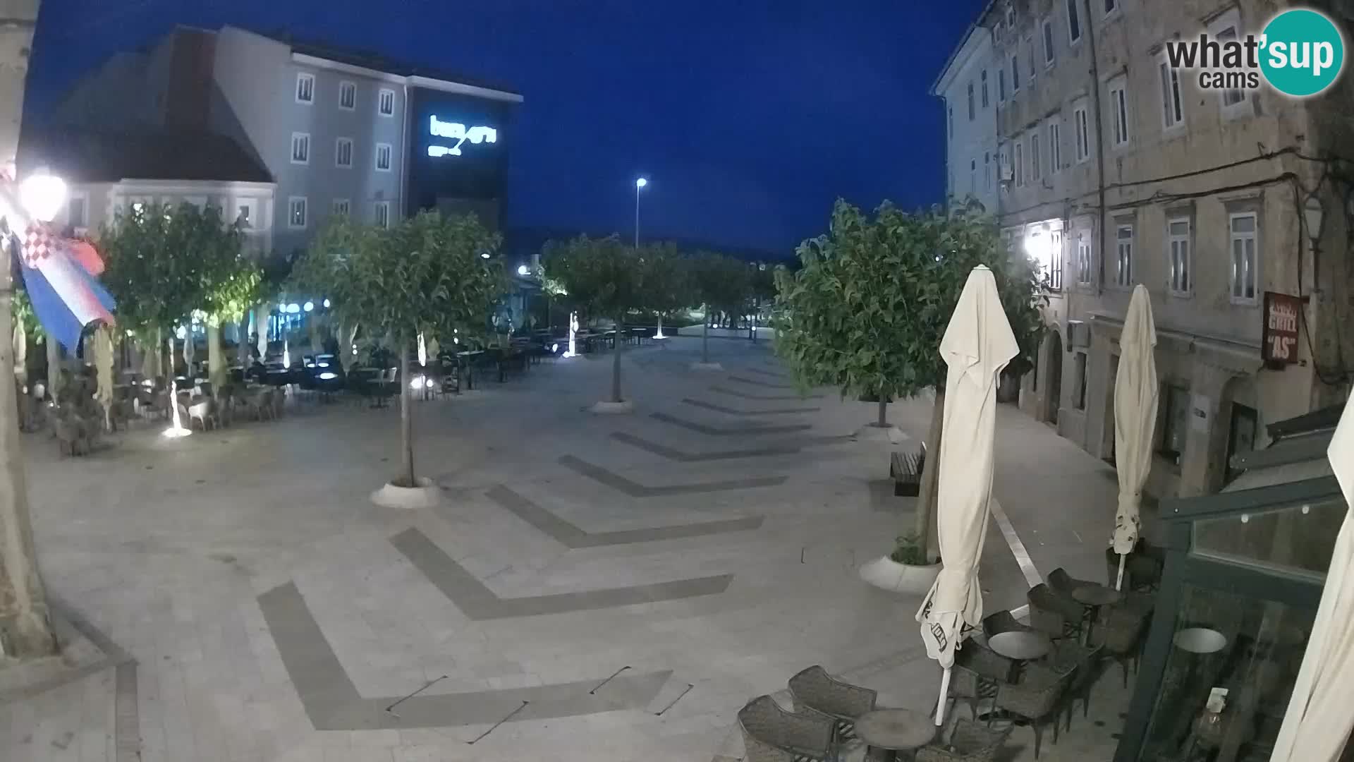 Centro della città di Senj – Piazza Pavlin – Live Cam Dalmazia