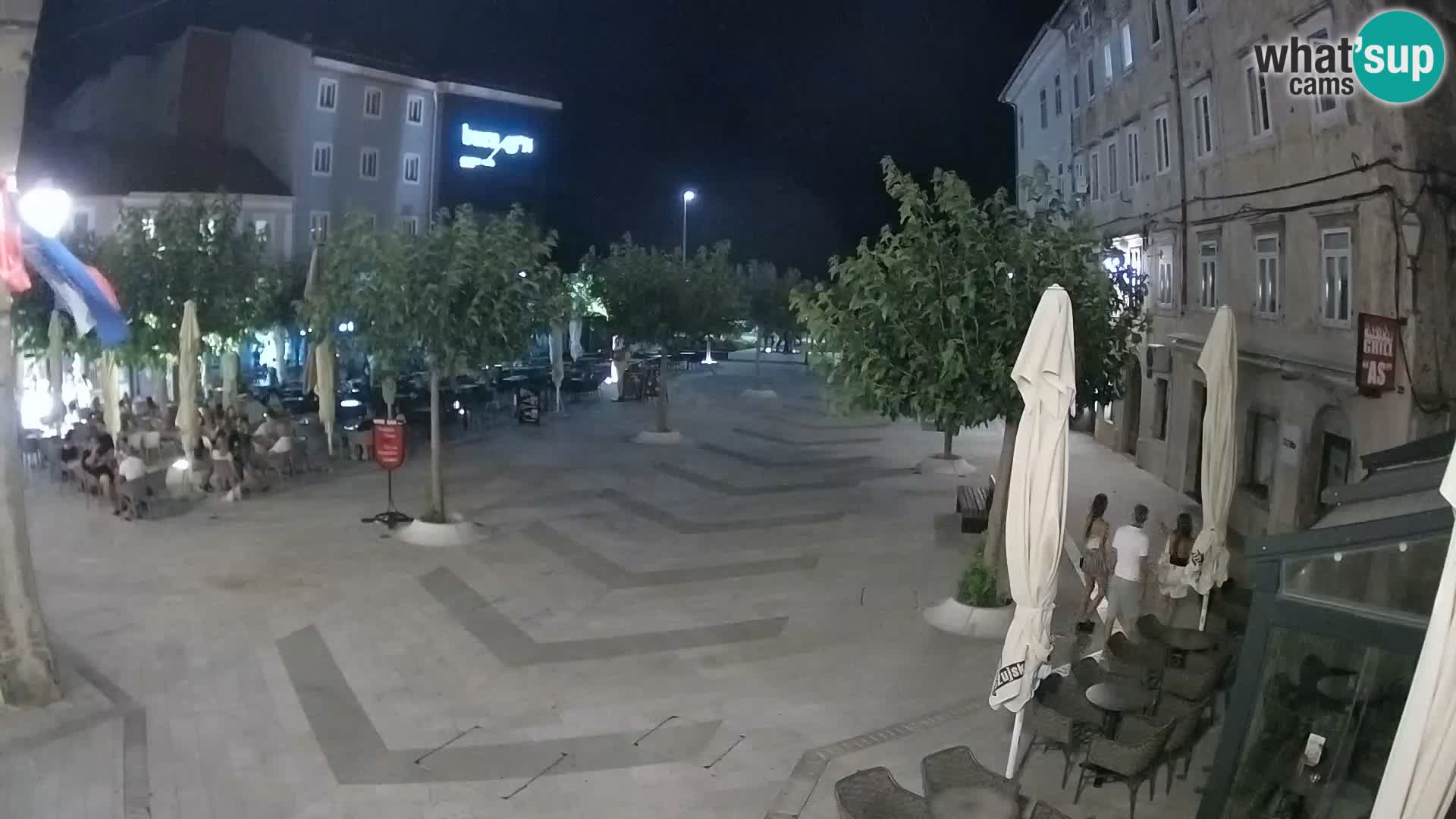 Center of Senj city – Pavlin square – Live Cam Dalmatia