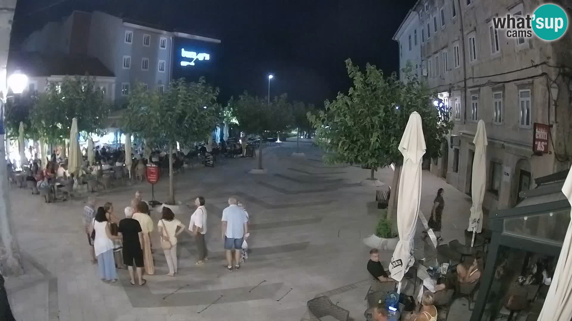 Center of Senj city – Pavlin square – Live Cam Dalmatia