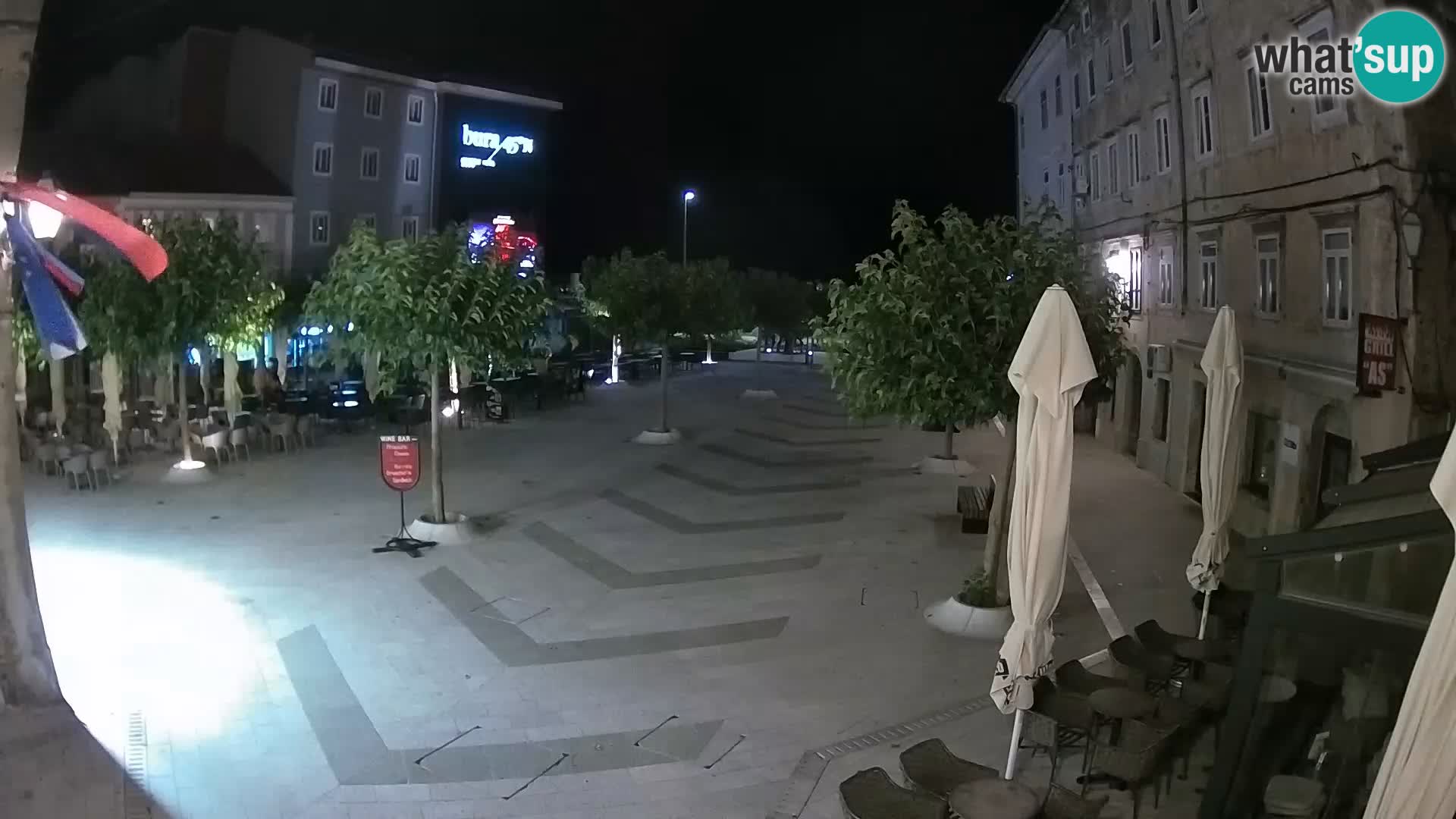 Center of Senj city – Pavlin square – Live Cam Dalmatia