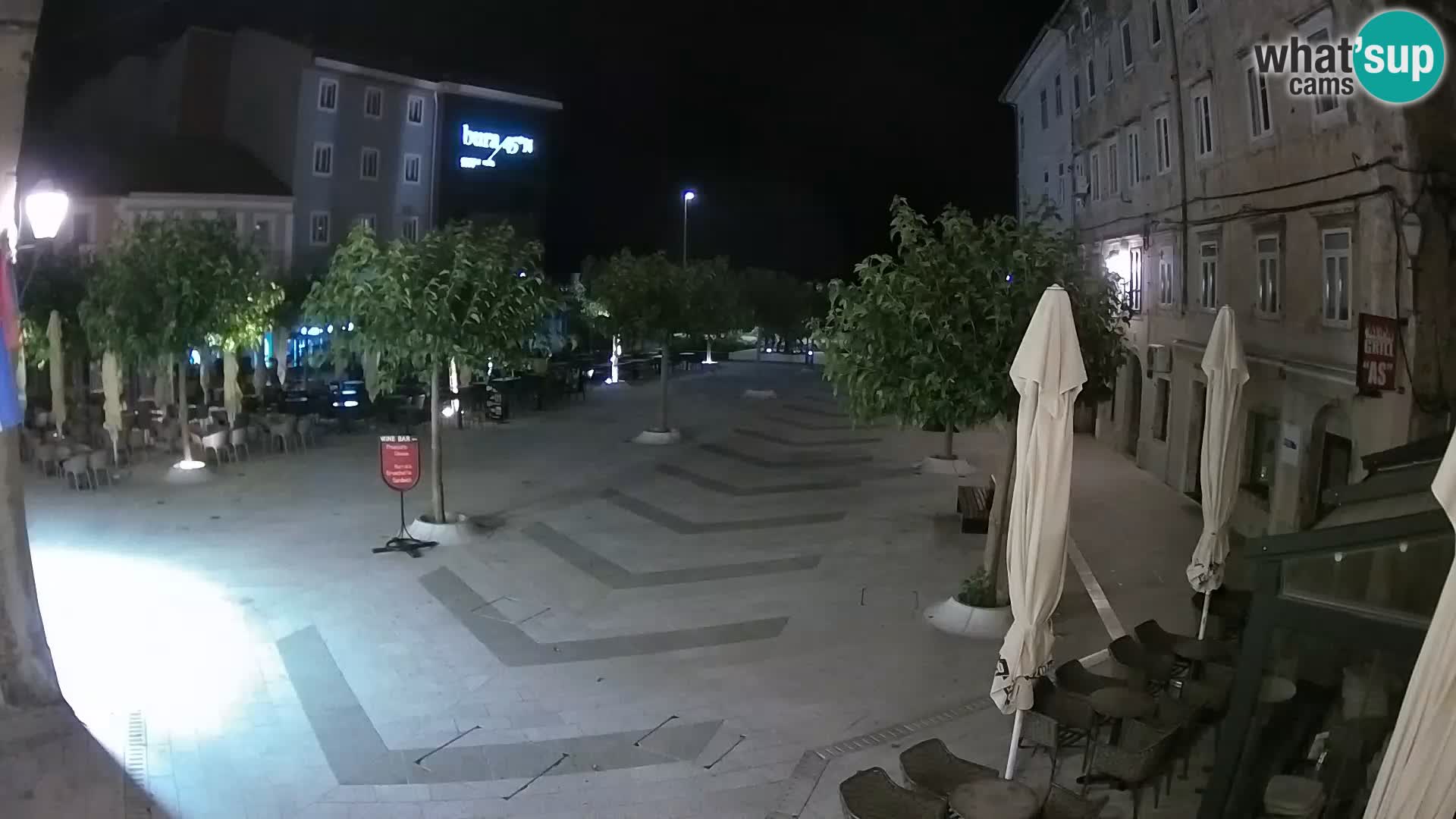 Center mesta Senj – Pavlinski trg – spletne kamere Dalmacija