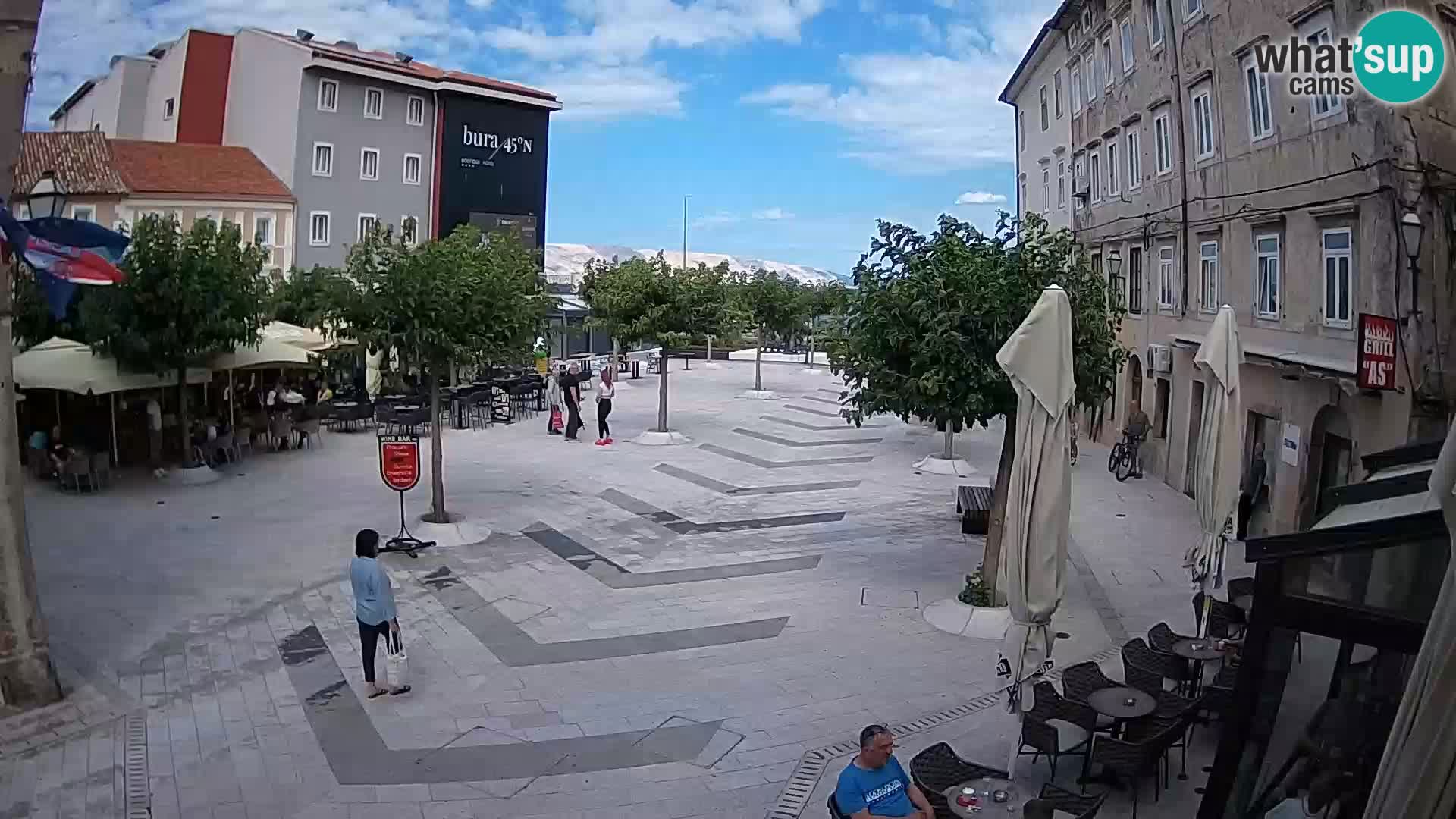 Center of Senj city – Pavlin square – Live Cam Dalmatia