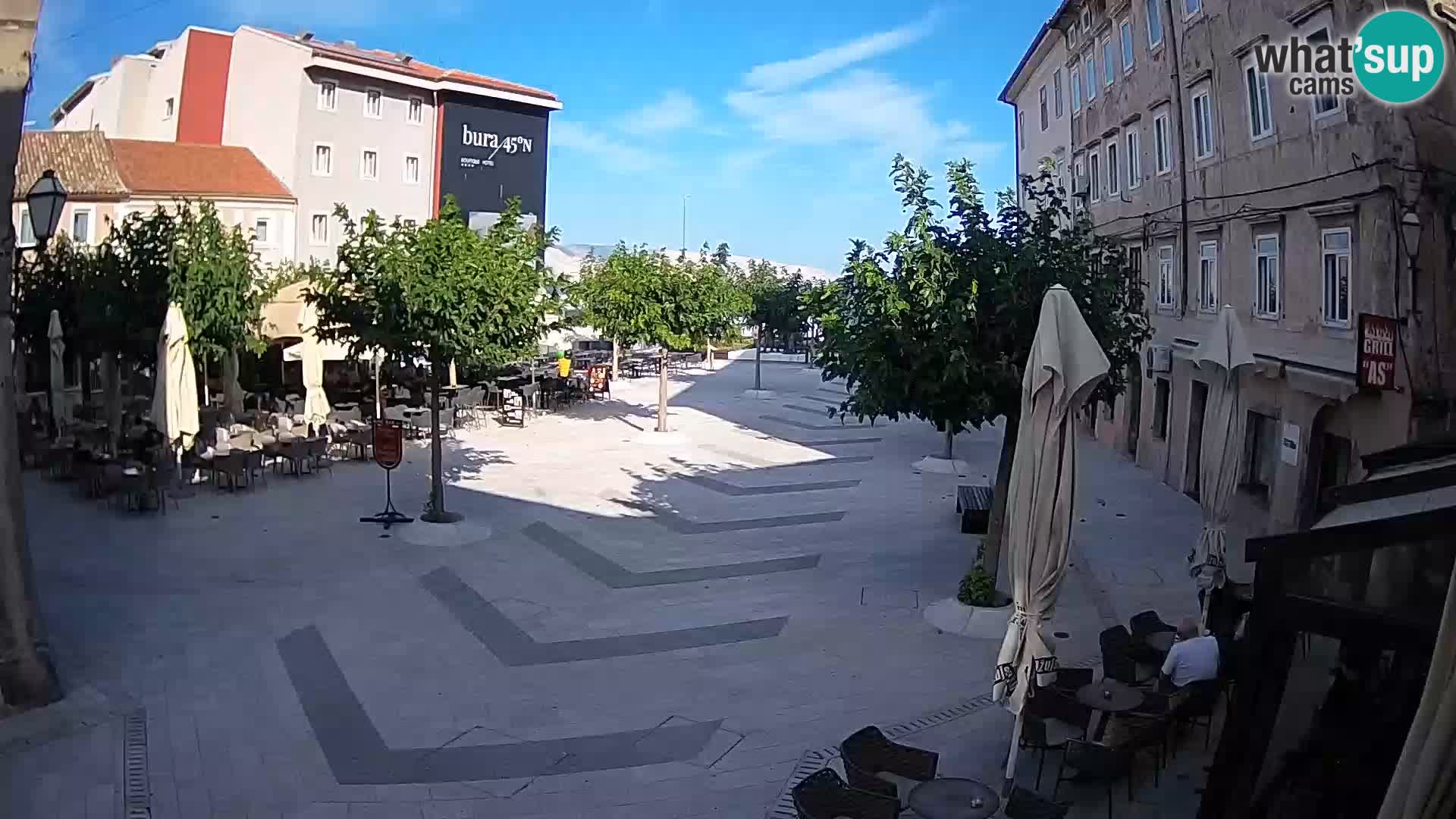 Center of Senj city – Pavlin square – Live Cam Dalmatia