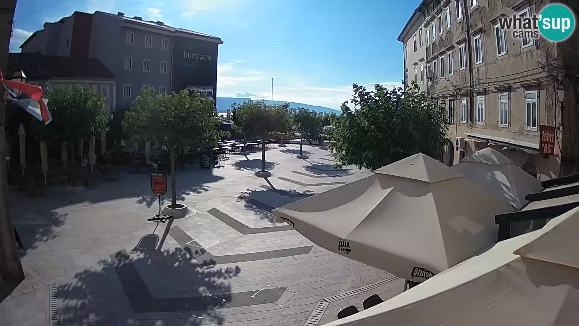 Center of Senj city – Pavlin square – Live Cam Dalmatia