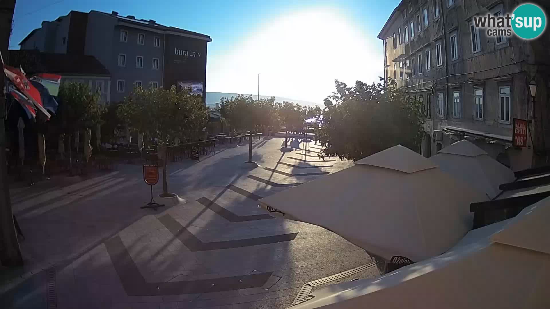 Center of Senj city – Pavlin square – Live Cam Dalmatia