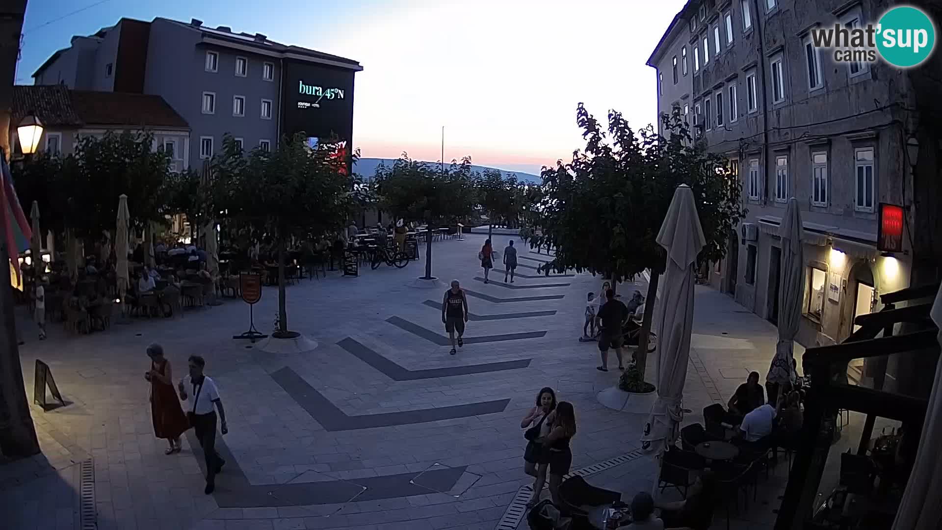 Centre de la ville de Senj – Place Pavlin – Live Cam Dalmatie