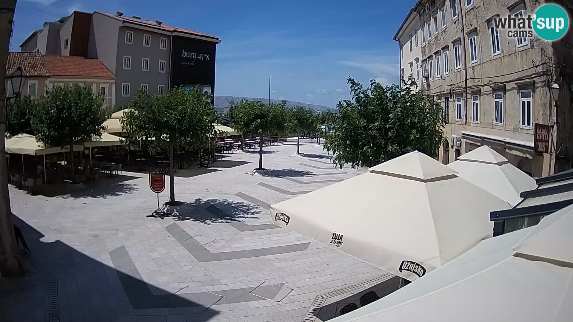 Center of Senj city – Pavlin square – Live Cam Dalmatia