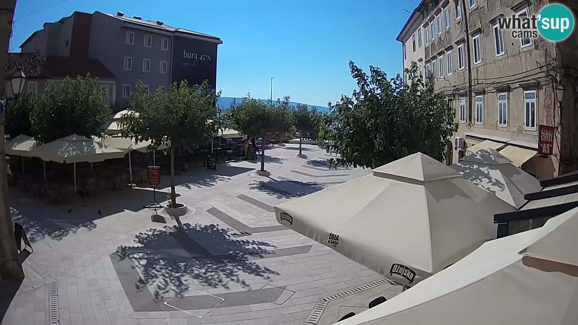 Center of Senj city – Pavlin square – Live Cam Dalmatia