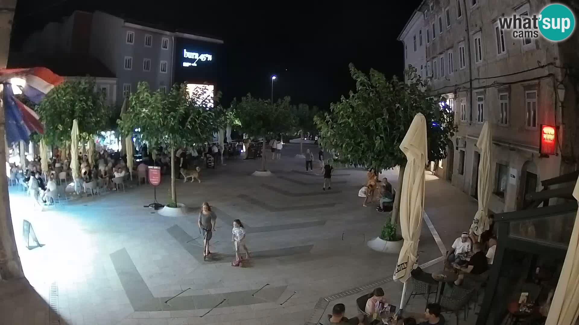 Center of Senj city – Pavlin square – Live Cam Dalmatia