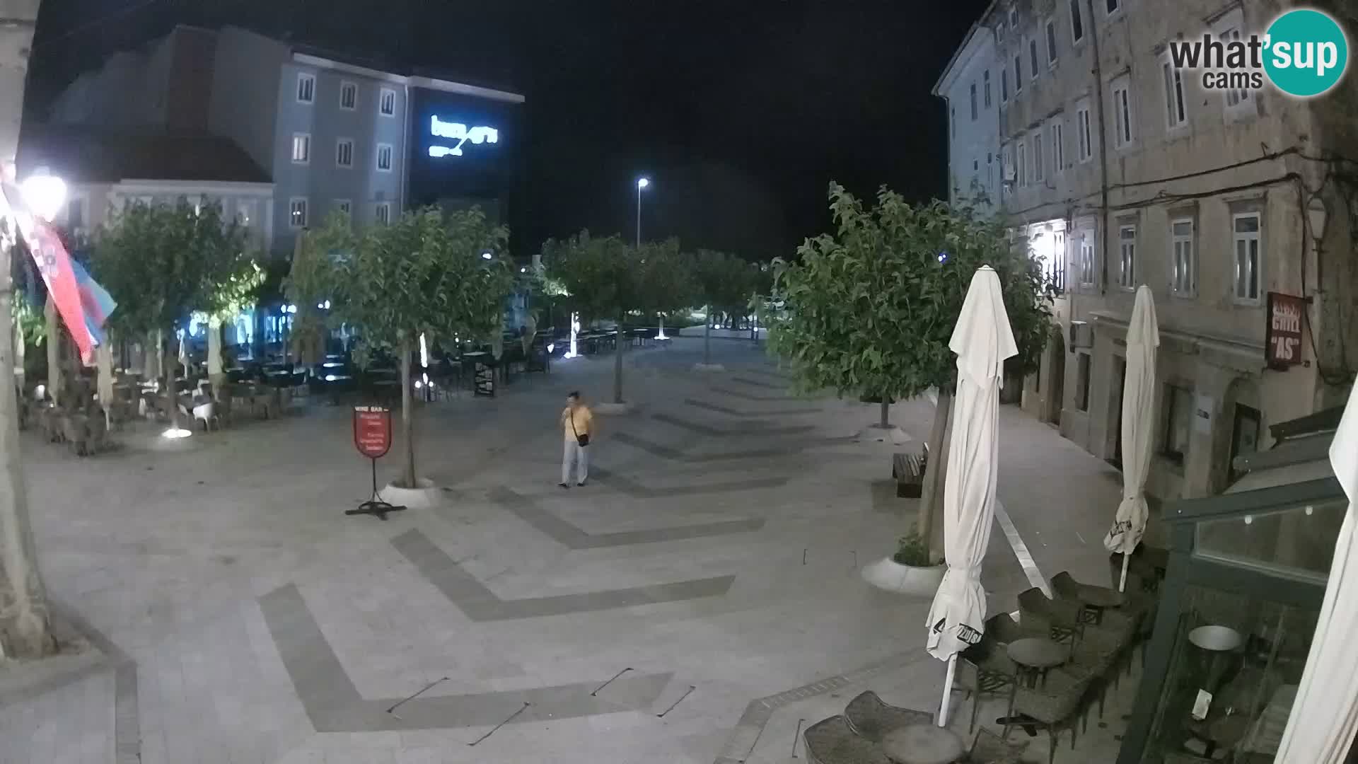 Center of Senj city – Pavlin square – Live Cam Dalmatia
