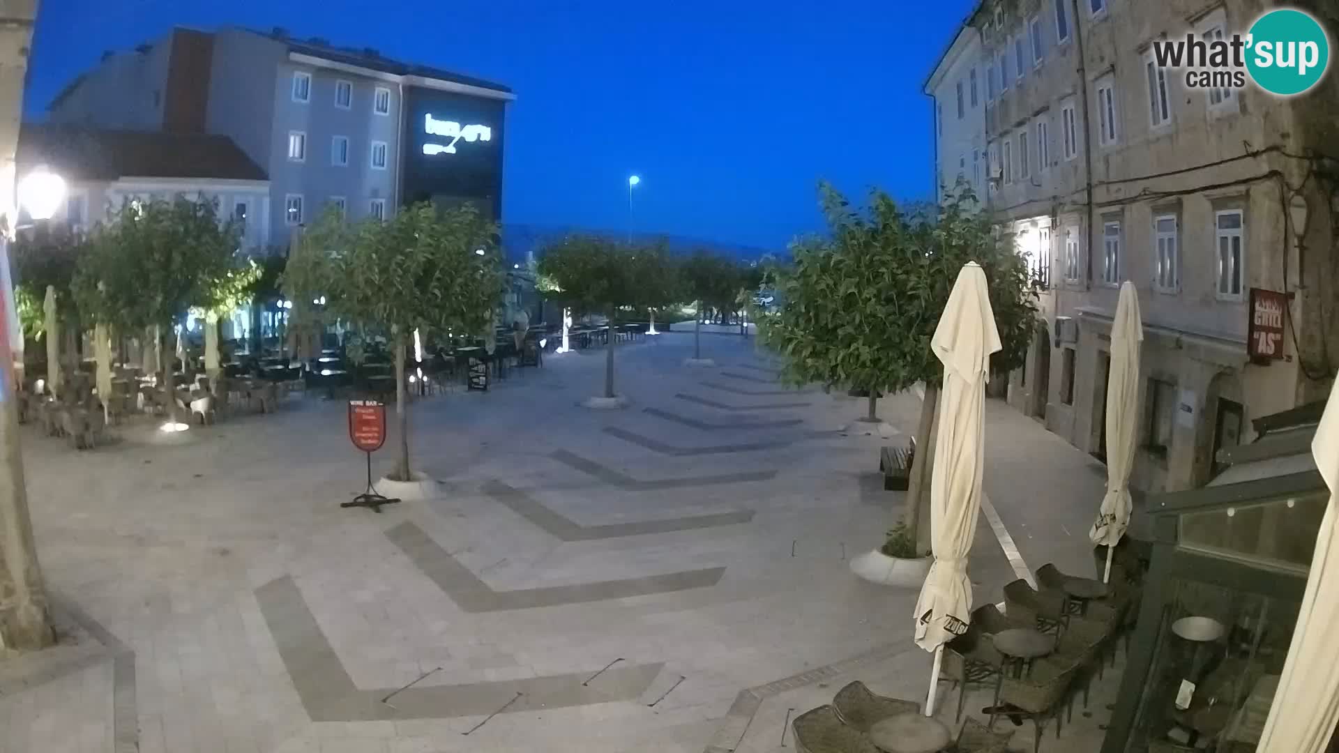 Centro della città di Senj – Piazza Pavlin – Live Cam Dalmazia