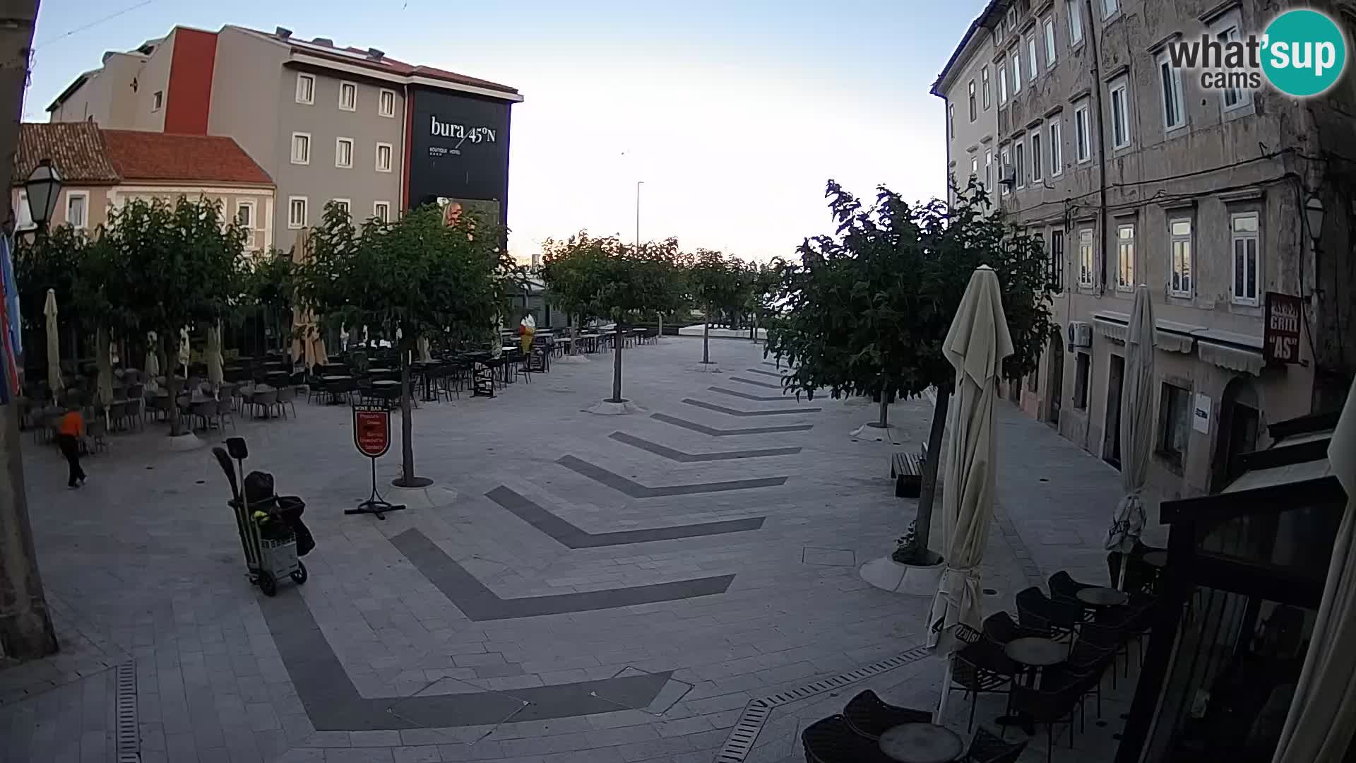 Center of Senj city – Pavlin square – Live Cam Dalmatia