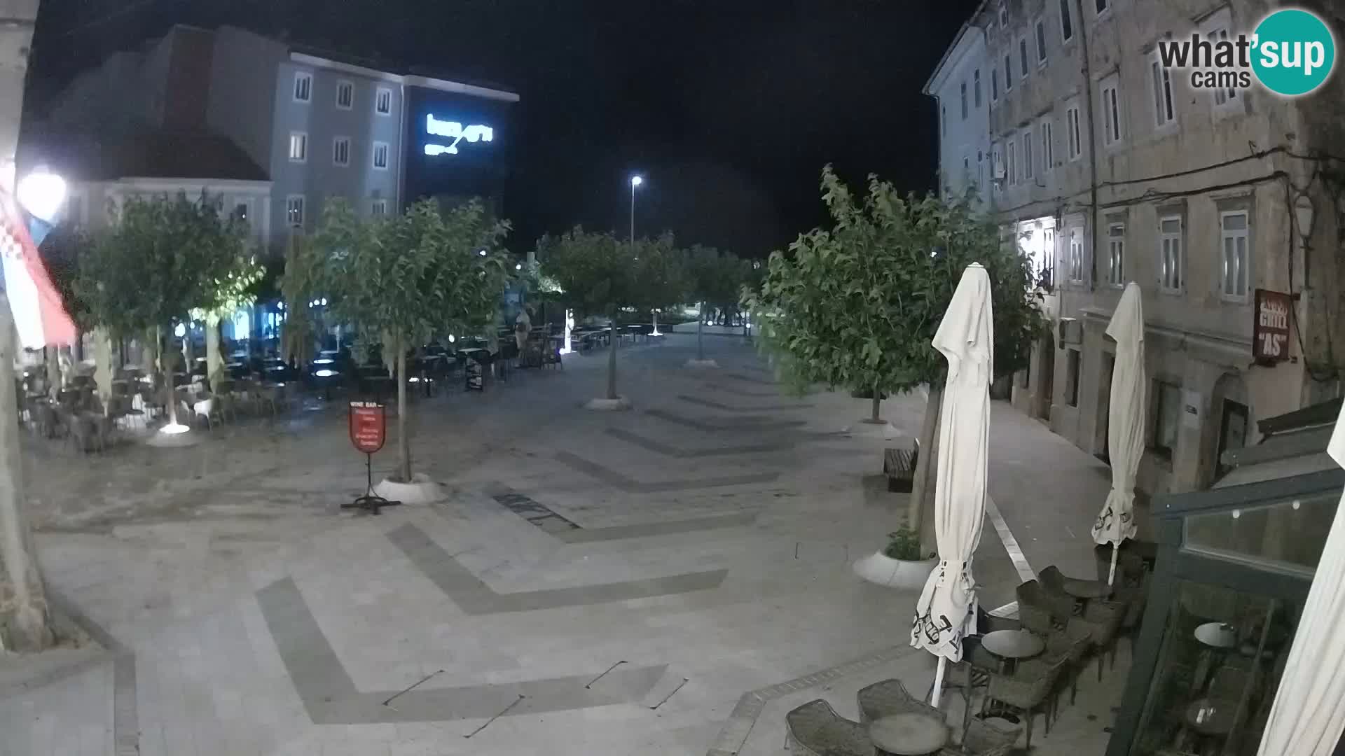 Center of Senj city – Pavlin square – Live Cam Dalmatia