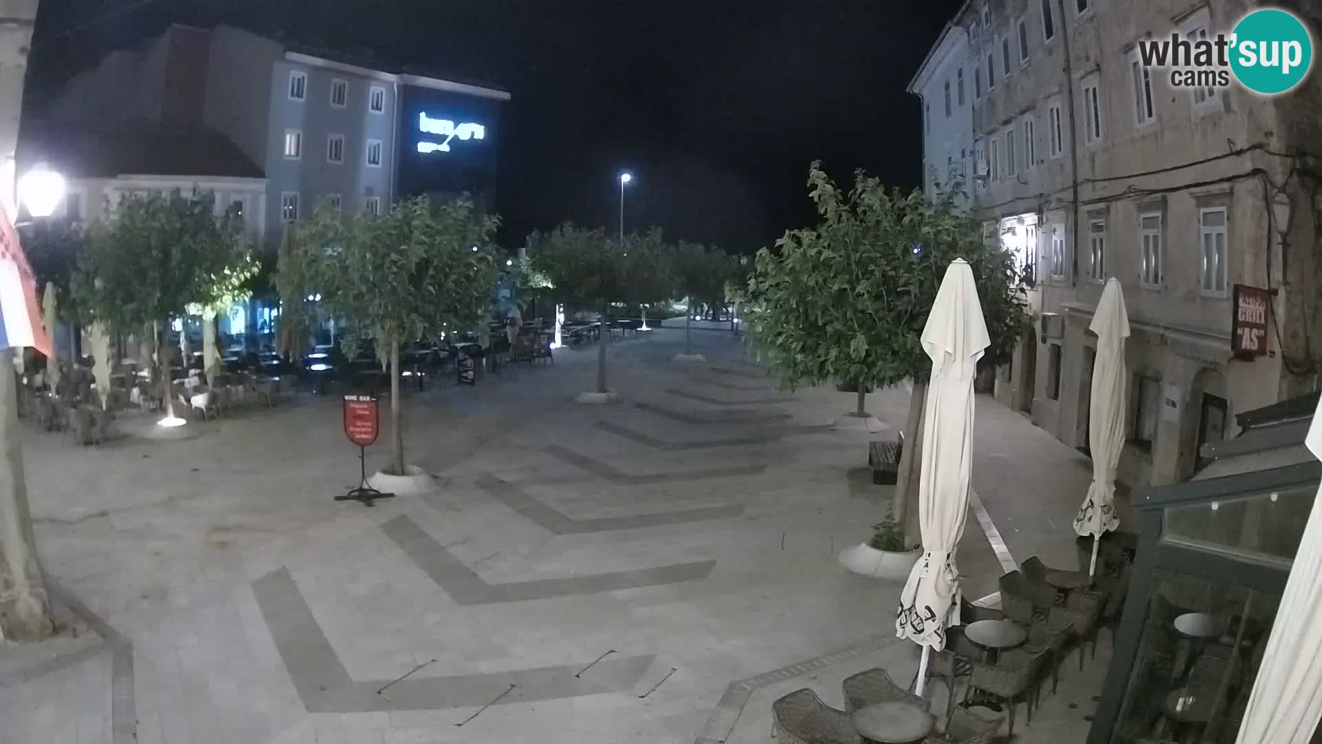 Center of Senj city – Pavlin square – Live Cam Dalmatia