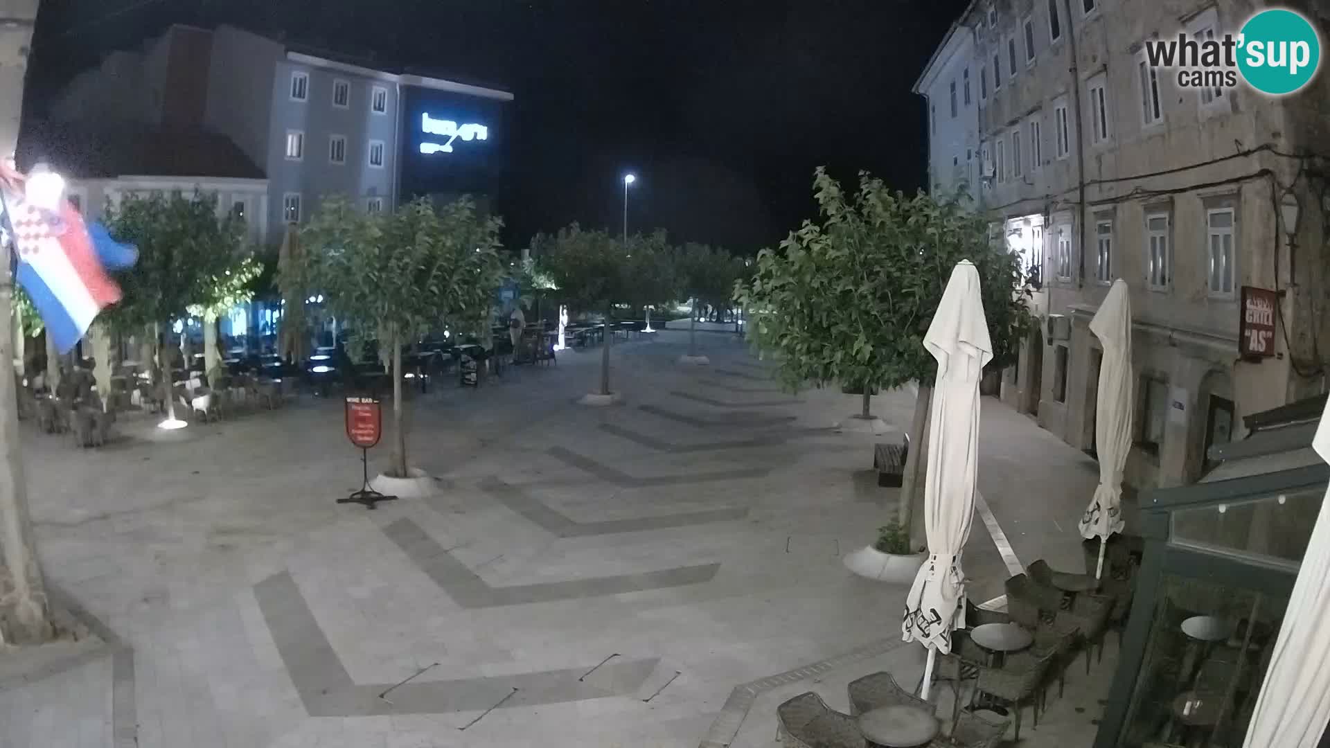 Center of Senj city – Pavlin square – Live Cam Dalmatia