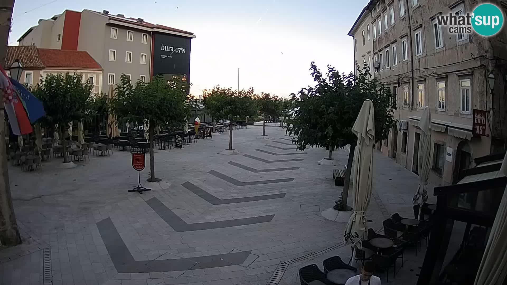 Center of Senj city – Pavlin square – Live Cam Dalmatia