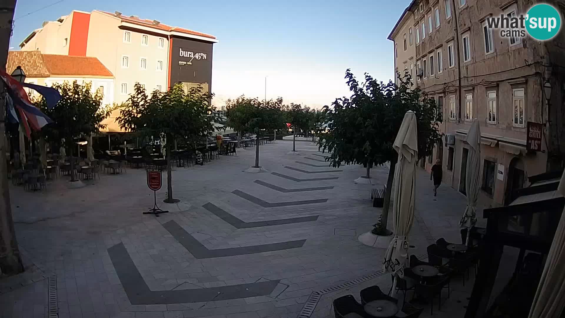Center of Senj city – Pavlin square – Live Cam Dalmatia