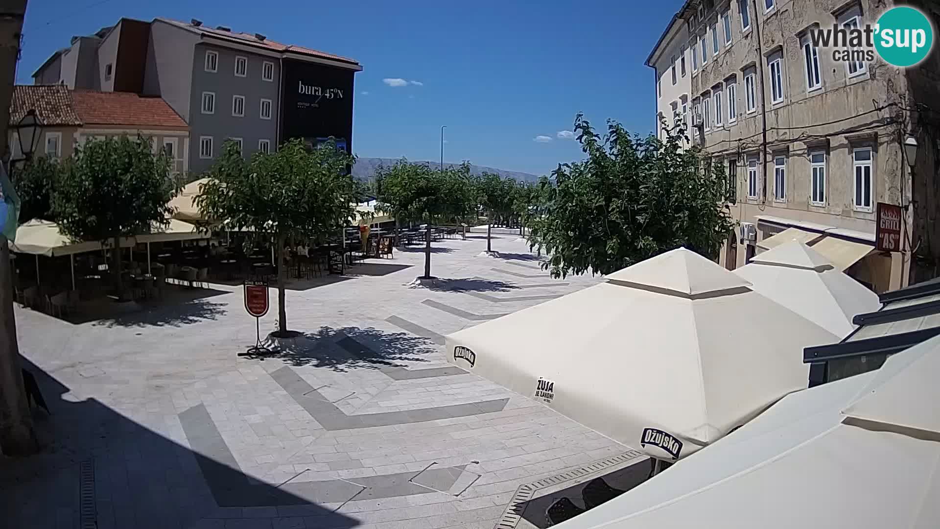 Center of Senj city – Pavlin square – Live Cam Dalmatia