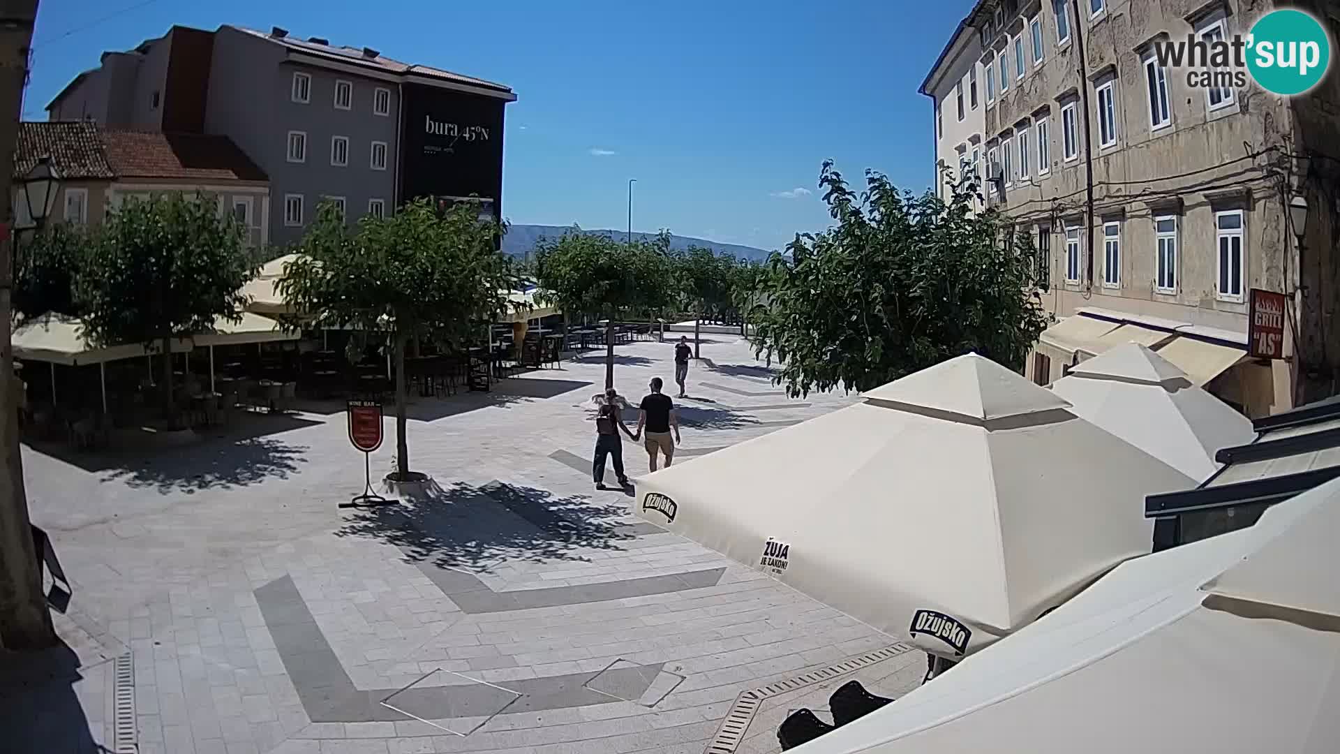 Center of Senj city – Pavlin square – Live Cam Dalmatia