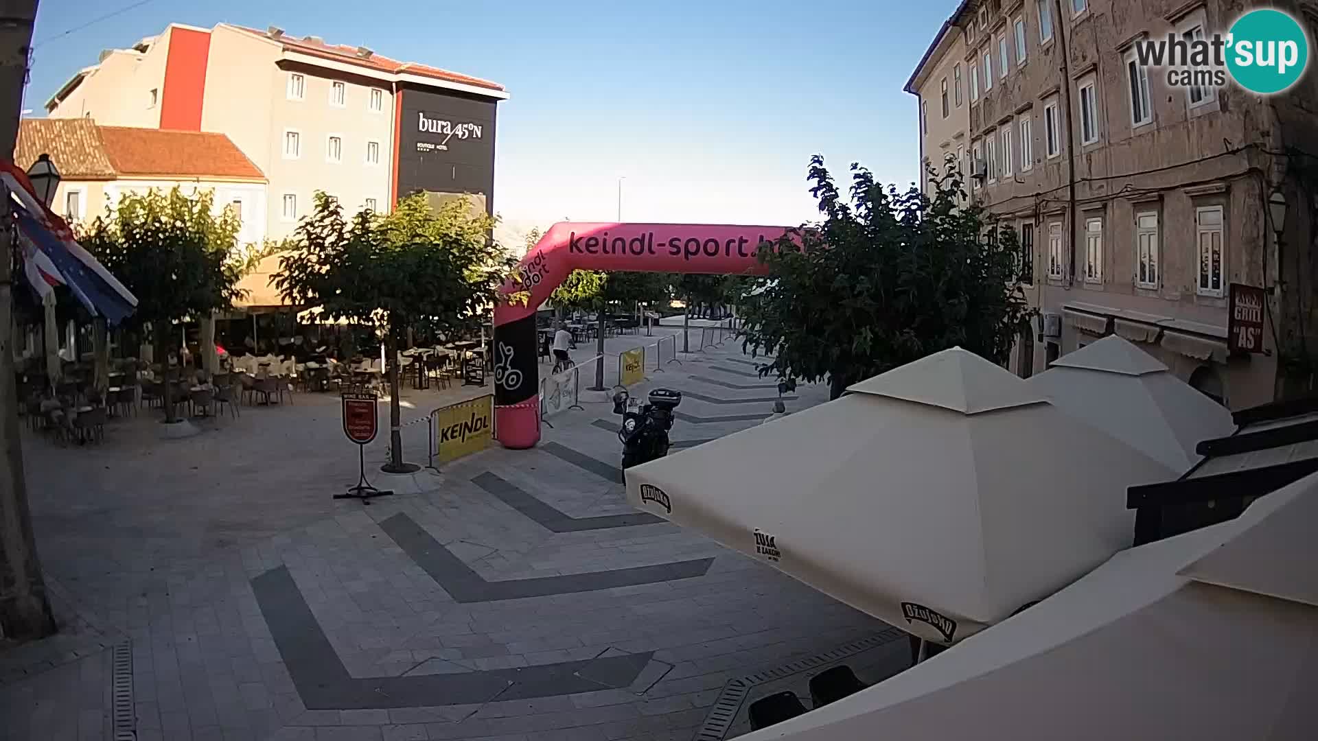 Center of Senj city – Pavlin square – Live Cam Dalmatia