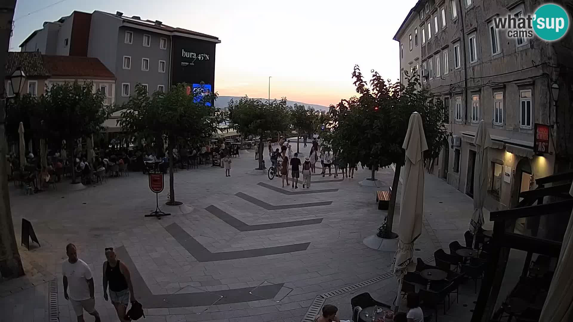 Center of Senj city – Pavlin square – Live Cam Dalmatia