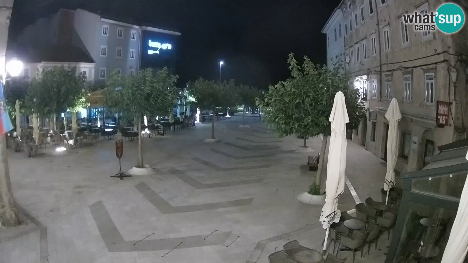 Center of Senj city – Pavlin square – Live Cam Dalmatia