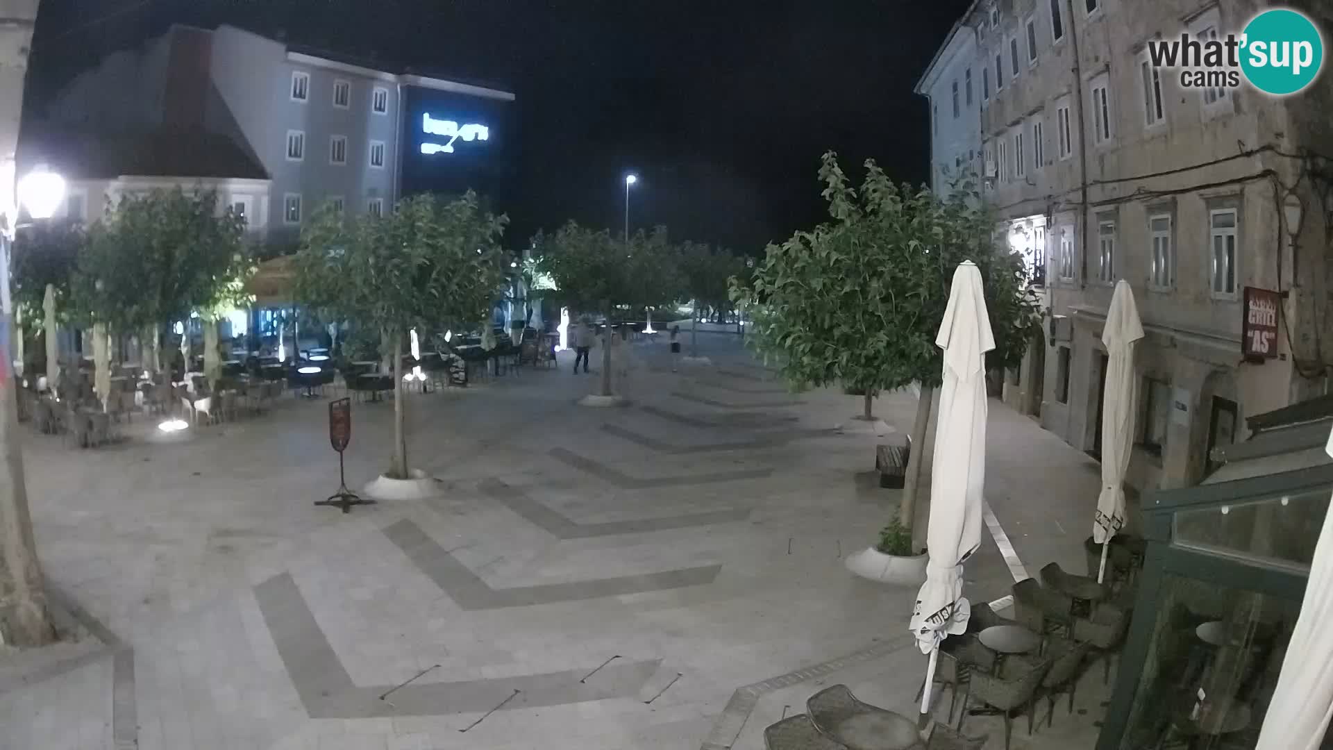 Centre de la ville de Senj – Place Pavlin – Live Cam Dalmatie