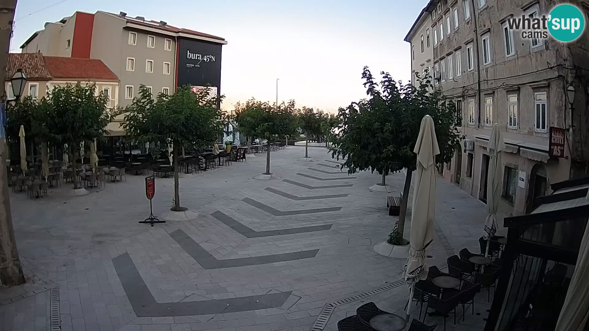 Center of Senj city – Pavlin square – Live Cam Dalmatia