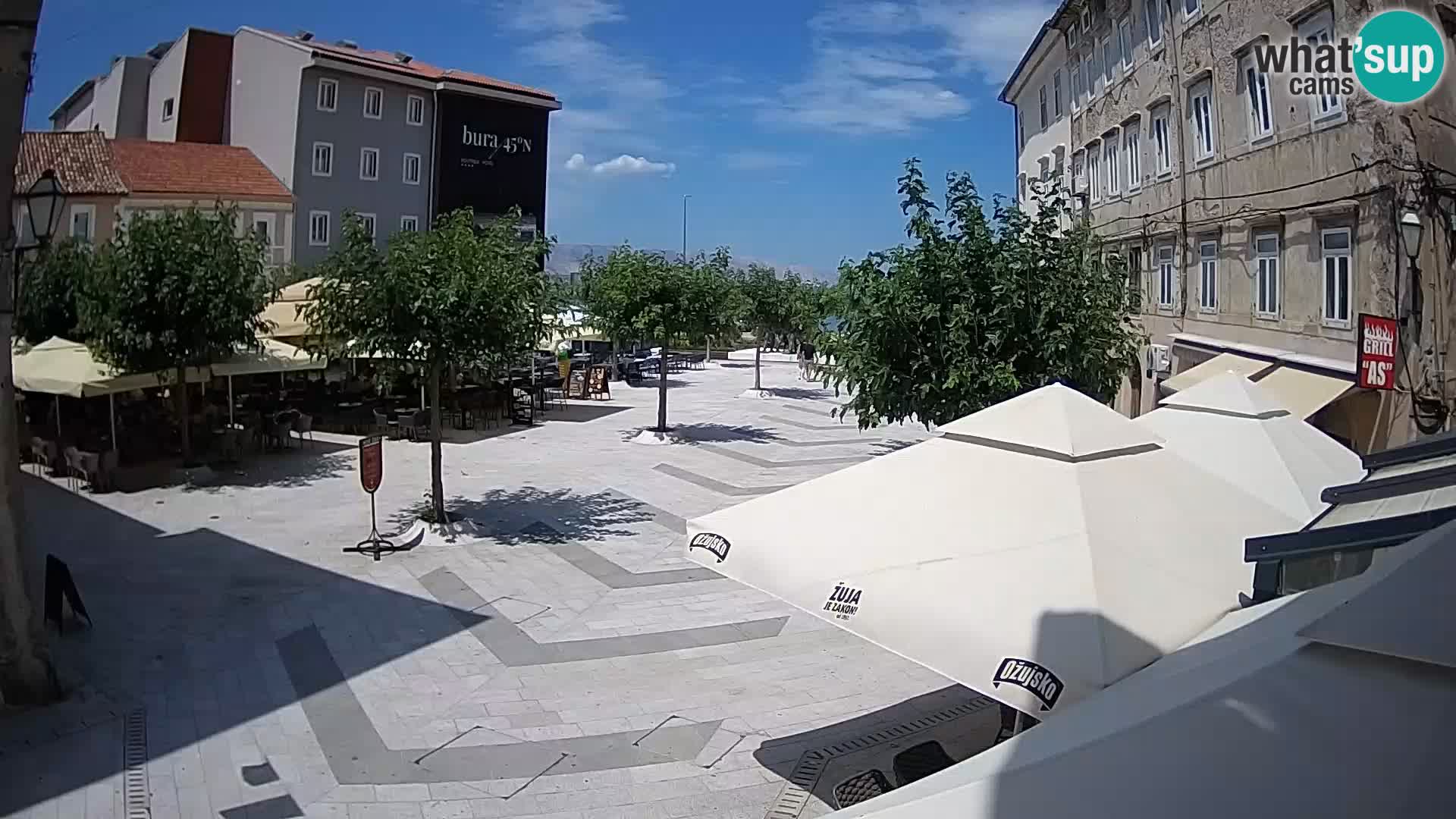 Center of Senj city – Pavlin square – Live Cam Dalmatia