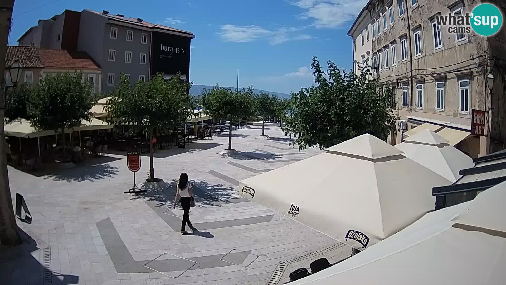 Centro della città di Senj – Piazza Pavlin – Live Cam Dalmazia
