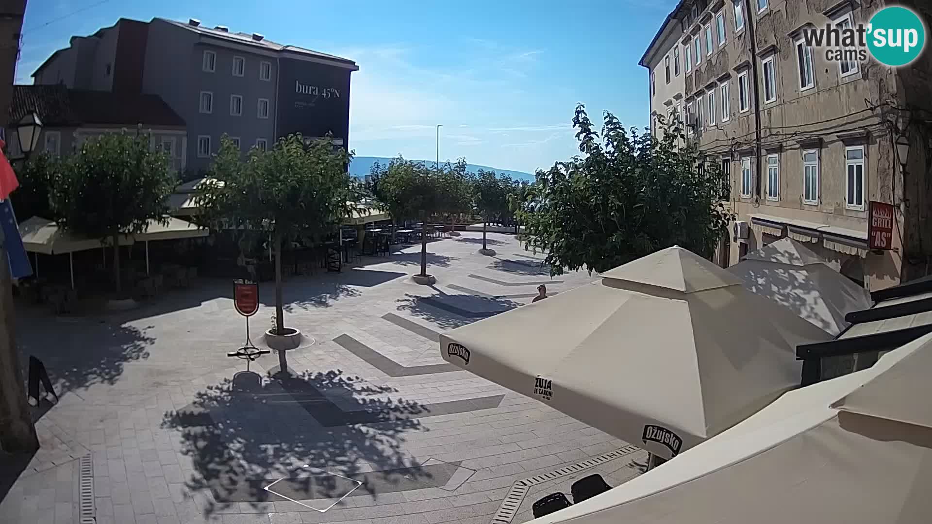 Centro della città di Senj – Piazza Pavlin – Live Cam Dalmazia