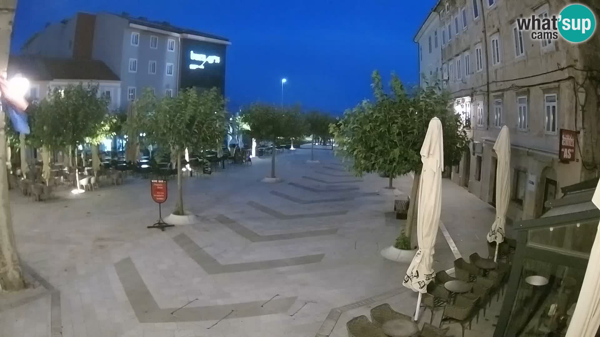Centro della città di Senj – Piazza Pavlin – Live Cam Dalmazia