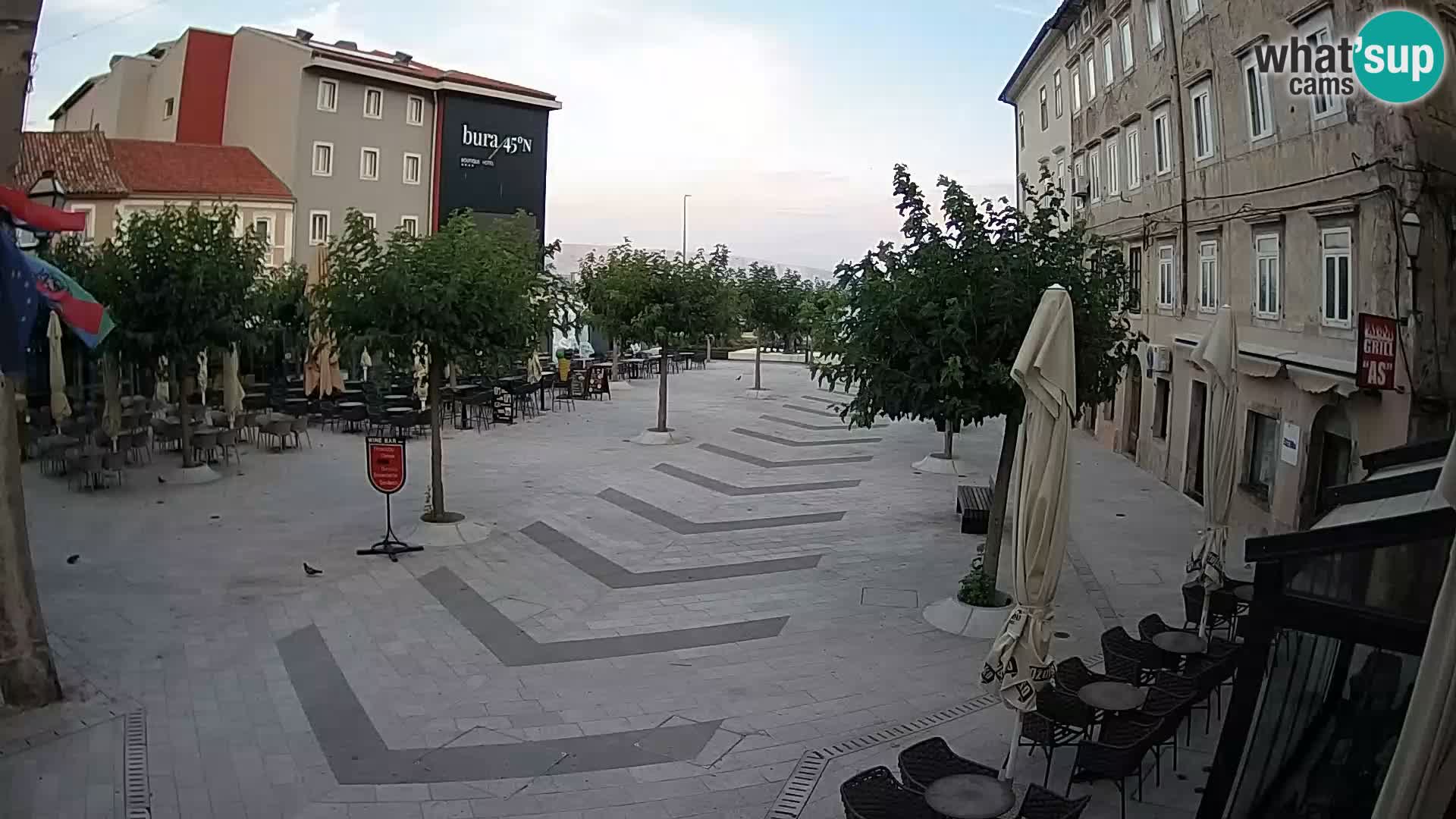 Center of Senj city – Pavlin square – Live Cam Dalmatia