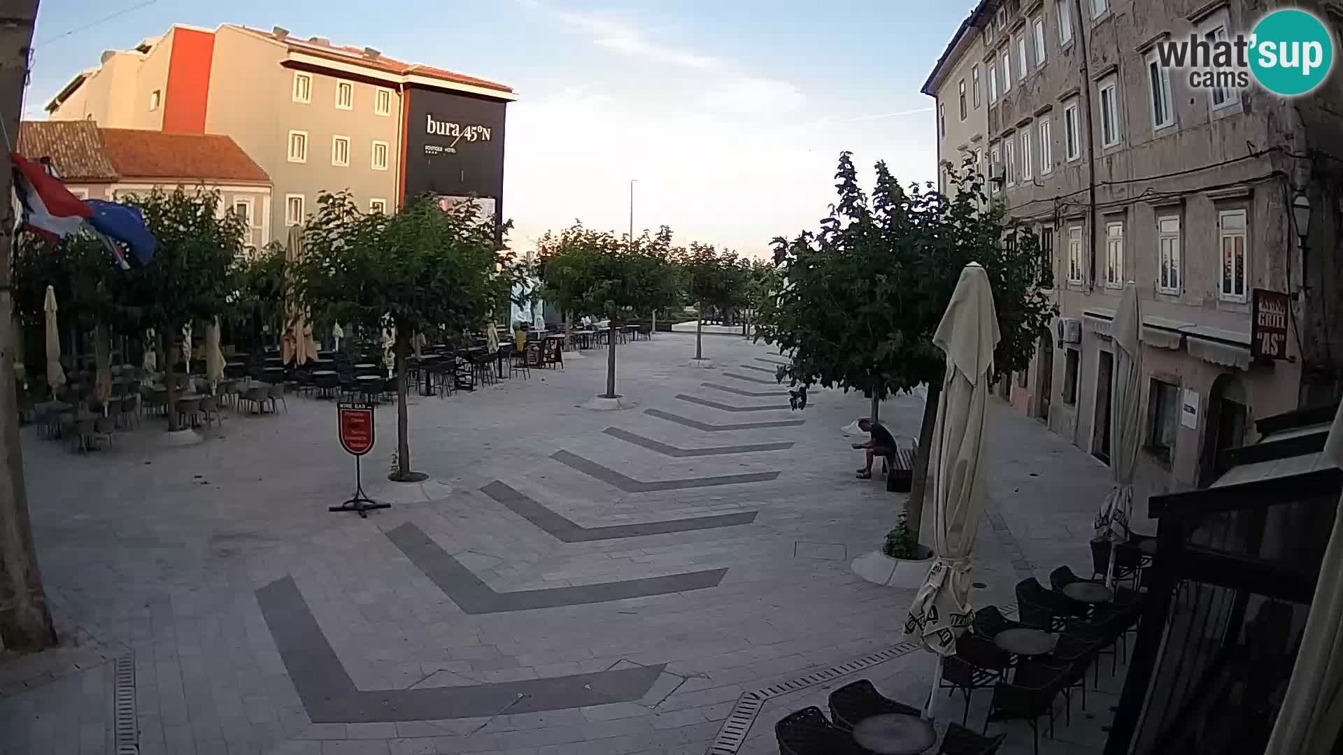 Center of Senj city – Pavlin square – Live Cam Dalmatia