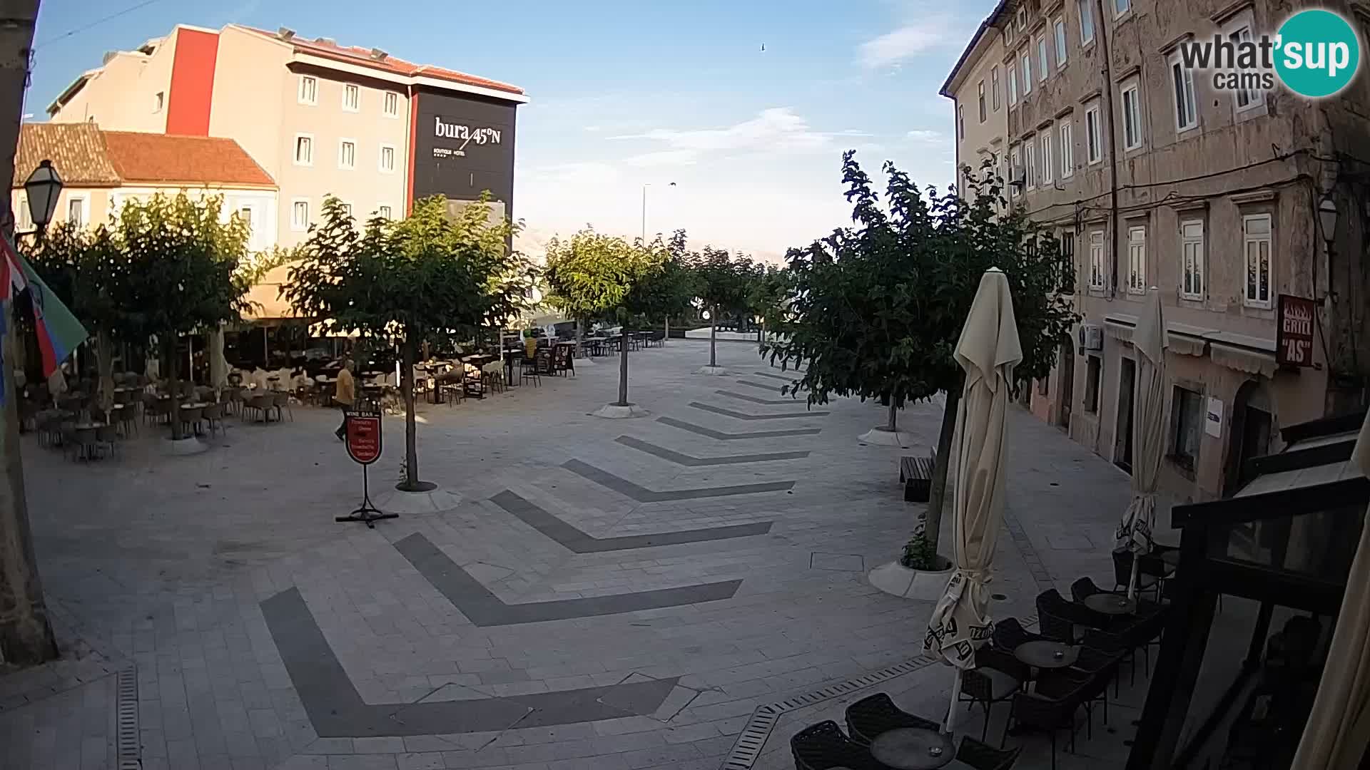 Centro della città di Senj – Piazza Pavlin – Live Cam Dalmazia