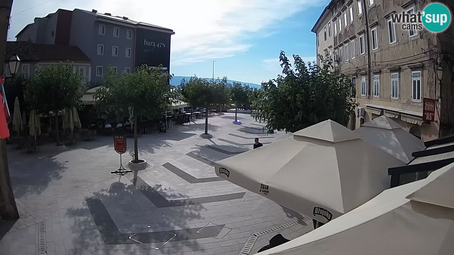 Center of Senj city – Pavlin square – Live Cam Dalmatia