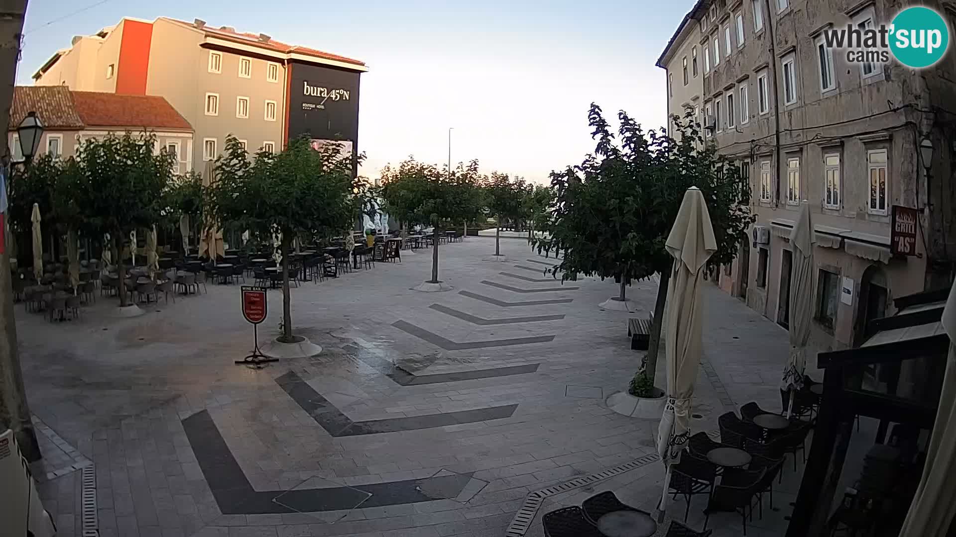 Centre de la ville de Senj – Place Pavlin – Live Cam Dalmatie