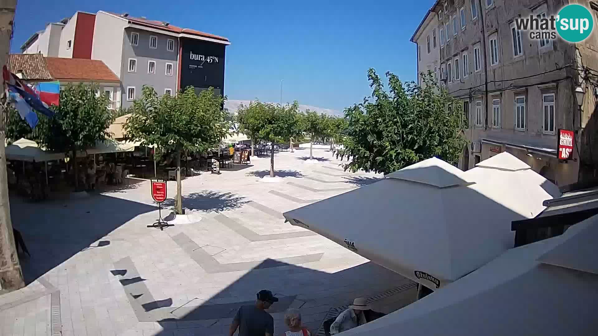 Centro della città di Senj – Piazza Pavlin – Live Cam Dalmazia