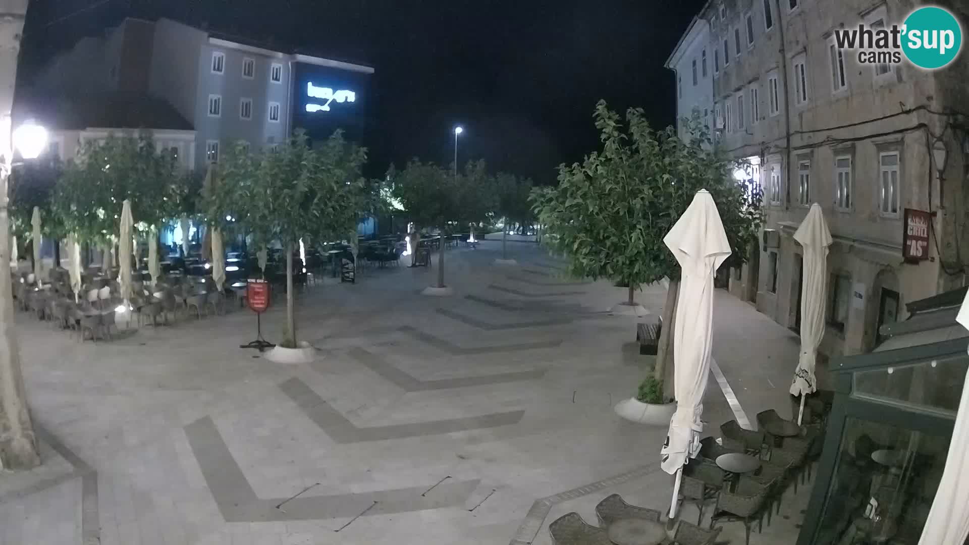 Center of Senj city – Pavlin square – Live Cam Dalmatia